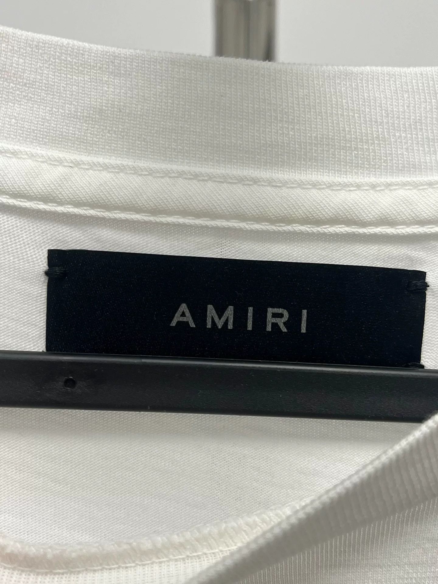 Amiri amiri white logo short sleeve t-shirt Size US M / EU 48-50 / 2 - 4 Thumbnail