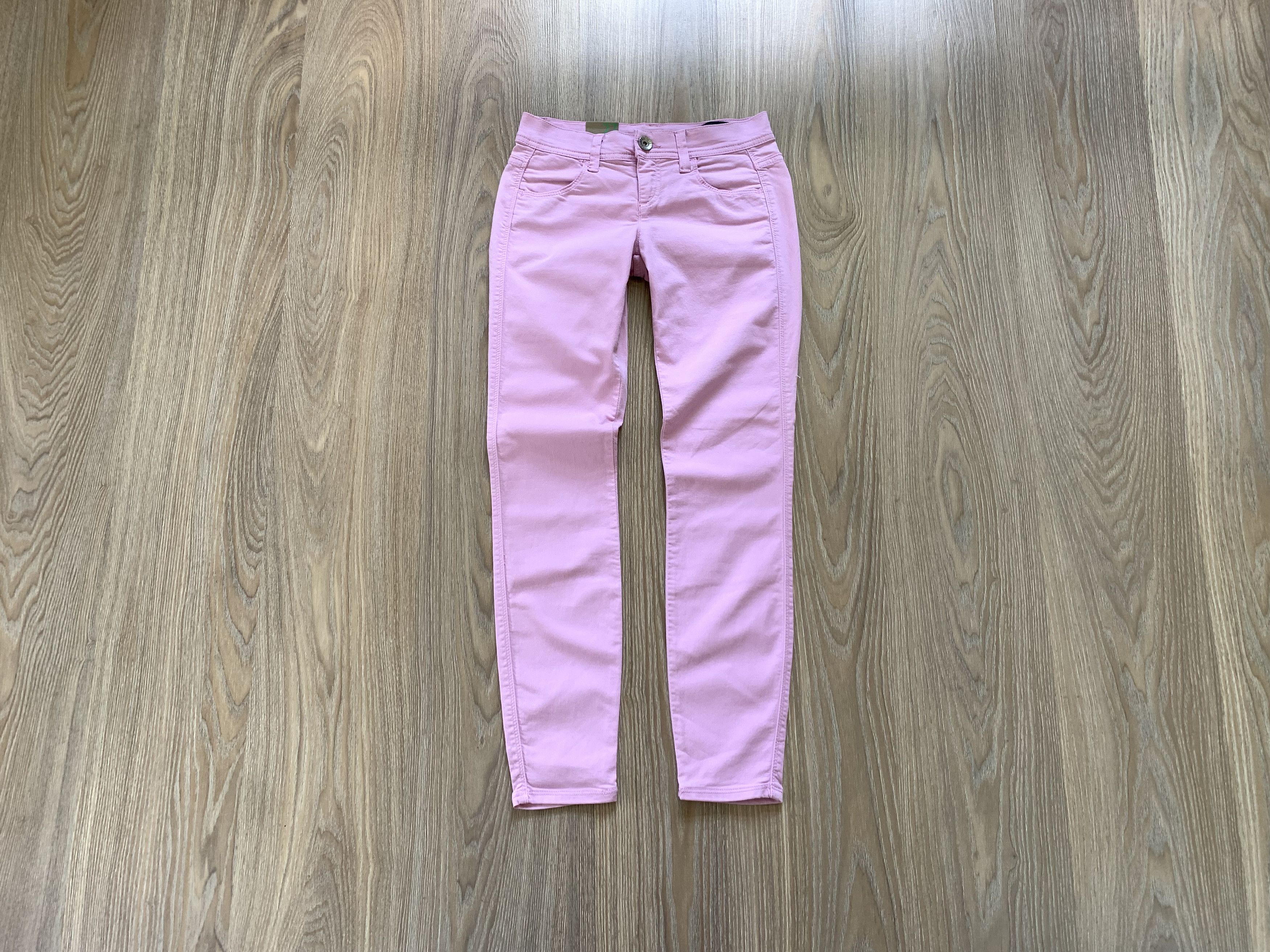 United Colors Of Benetton Benetton Pink Skinny Stretch Jeggings Jeans Size 27" / US 4 / IT 40 - 1 Thumbnail