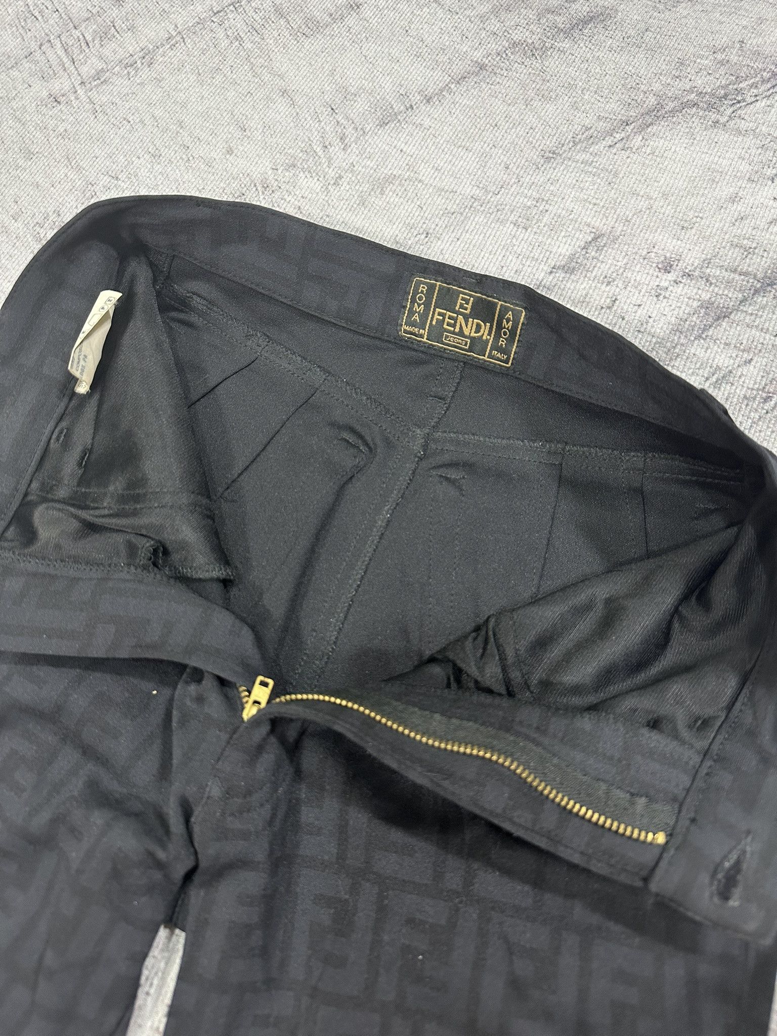 Fendi Fendi Pants Vintage Zucca FF Monogram Logo Black Size 28" / US 6 / IT 42 - 10 Thumbnail