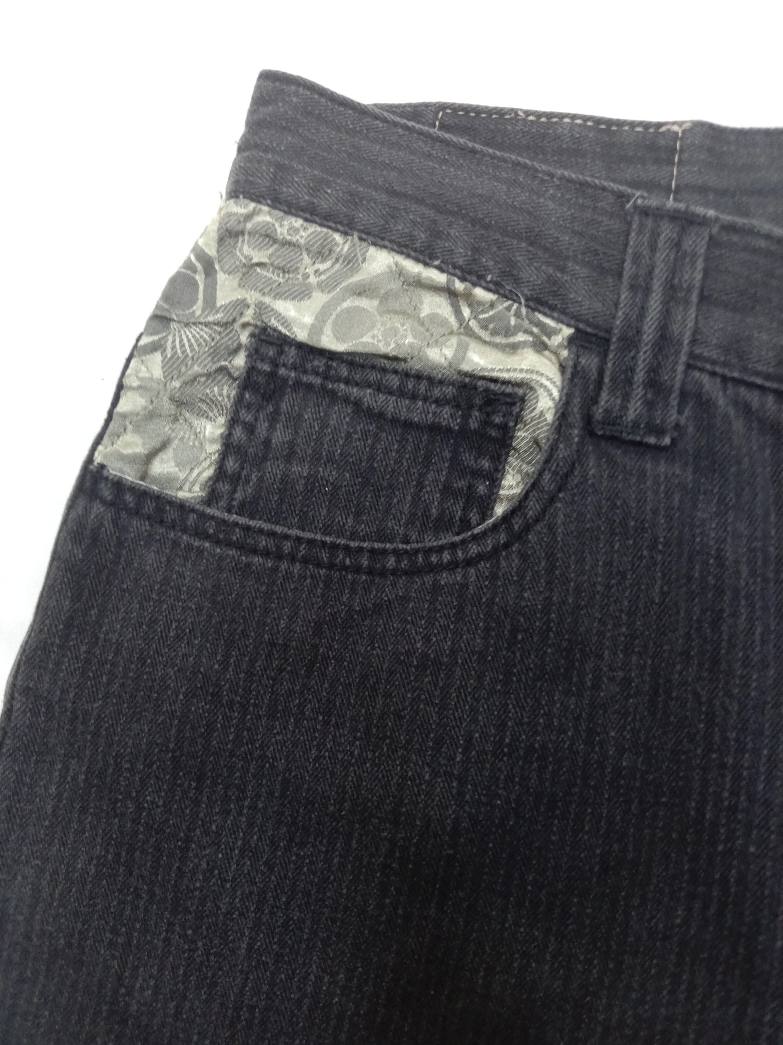 Japanese Brand Vintage Karakuri Tamashi Embroidery Infinity Sukajan Jeans Size US 35 - 10 Thumbnail