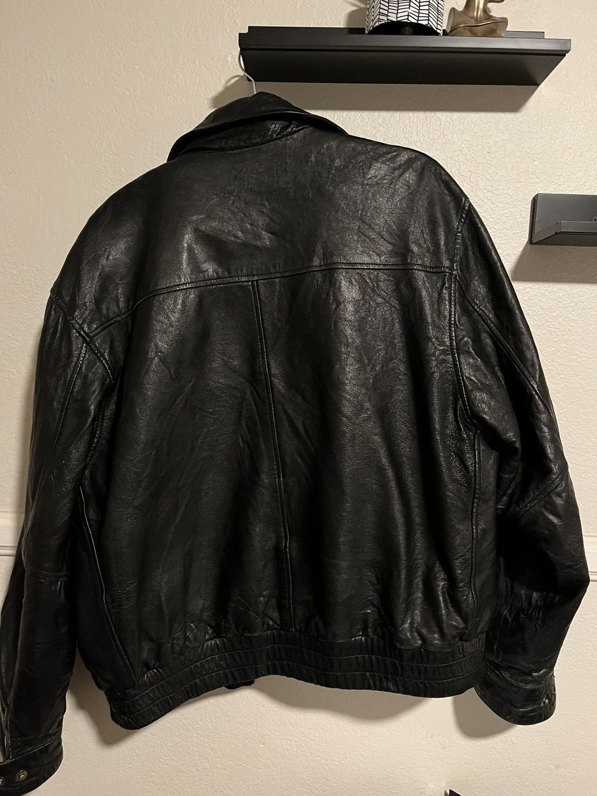 Designer × Vintage Wilson leather Jacket Size US XL / EU 56 / 4 - 2 Thumbnail
