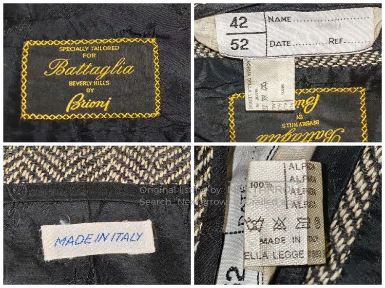Brioni Brioni Alpaca herringbone winter coat Size US L / EU 52-54 / 3 - 5 Thumbnail
