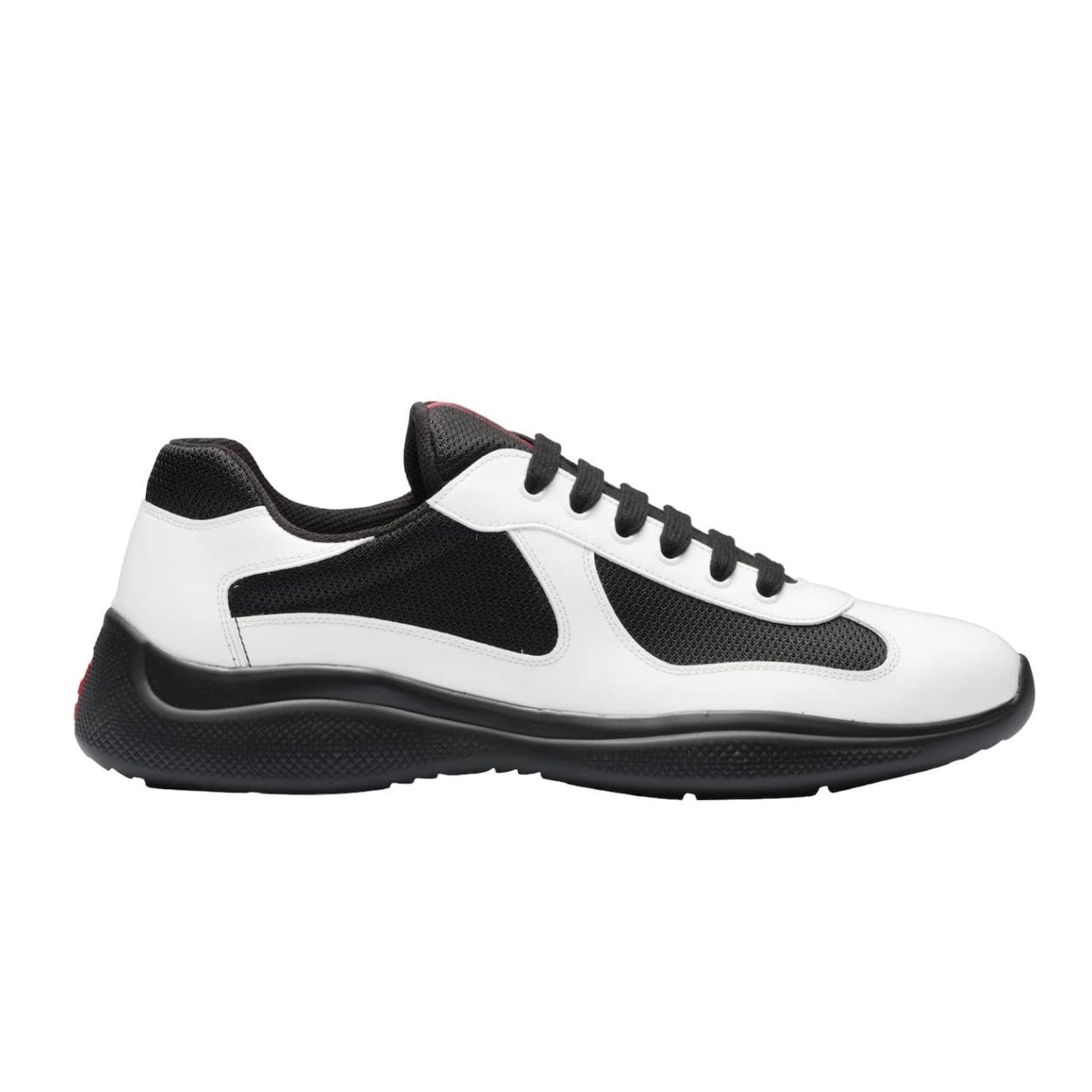 image of Prada America's Cup Sneaker Low White Black Orca, Men's (Size 8.5)