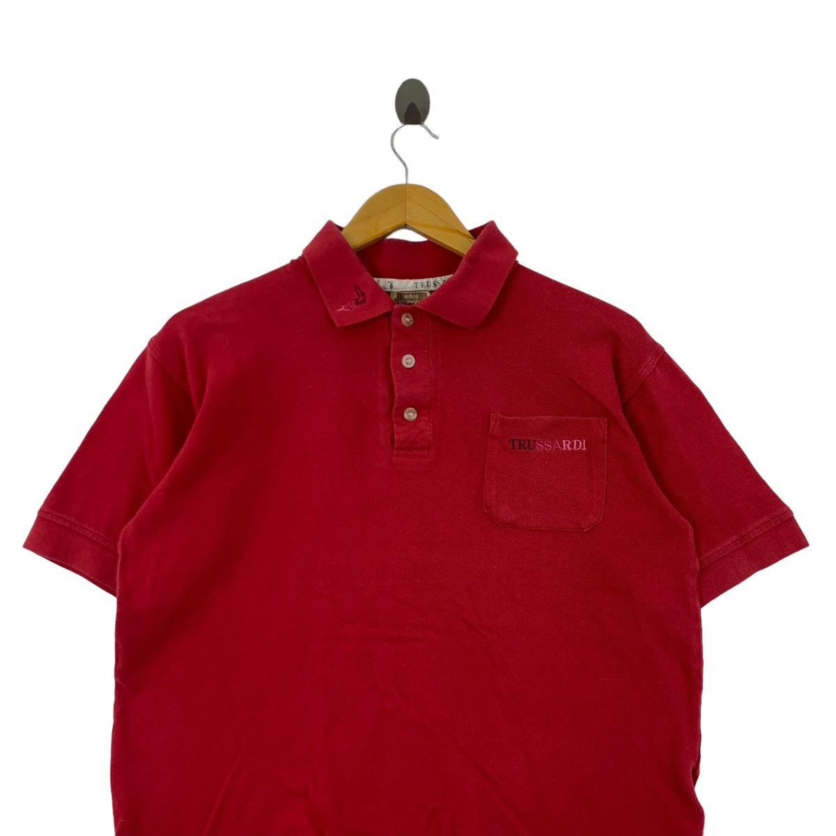 Vintage TRUSSARDI MAGLIE Made In Italy Polo Tee Shirt
