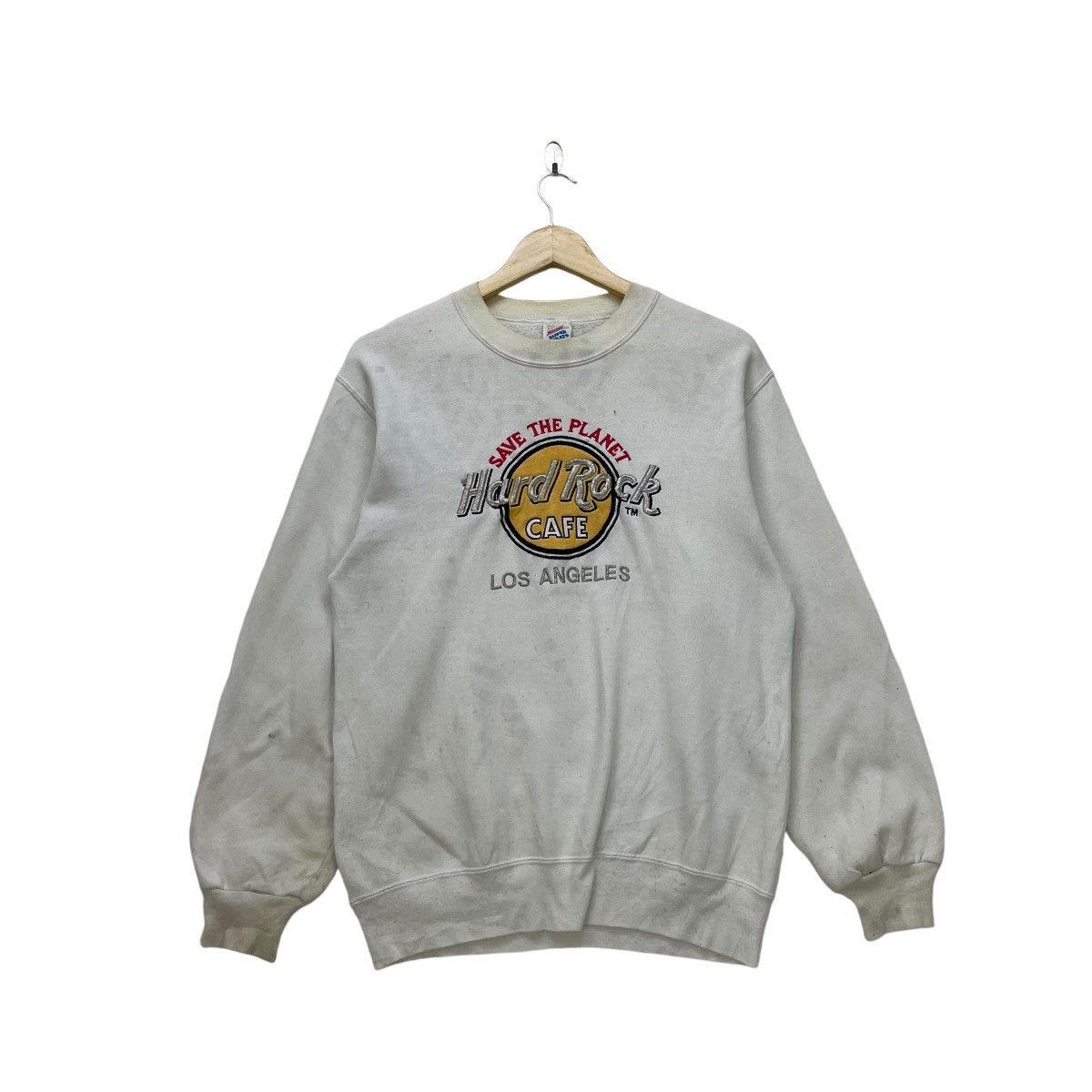Hard Rock Cafe × Japanese Brand × Vintage Vintage Hard Rock Los Angelos Sweatshirt Size US S / EU 44-46 / 1 - 1 Thumbnail