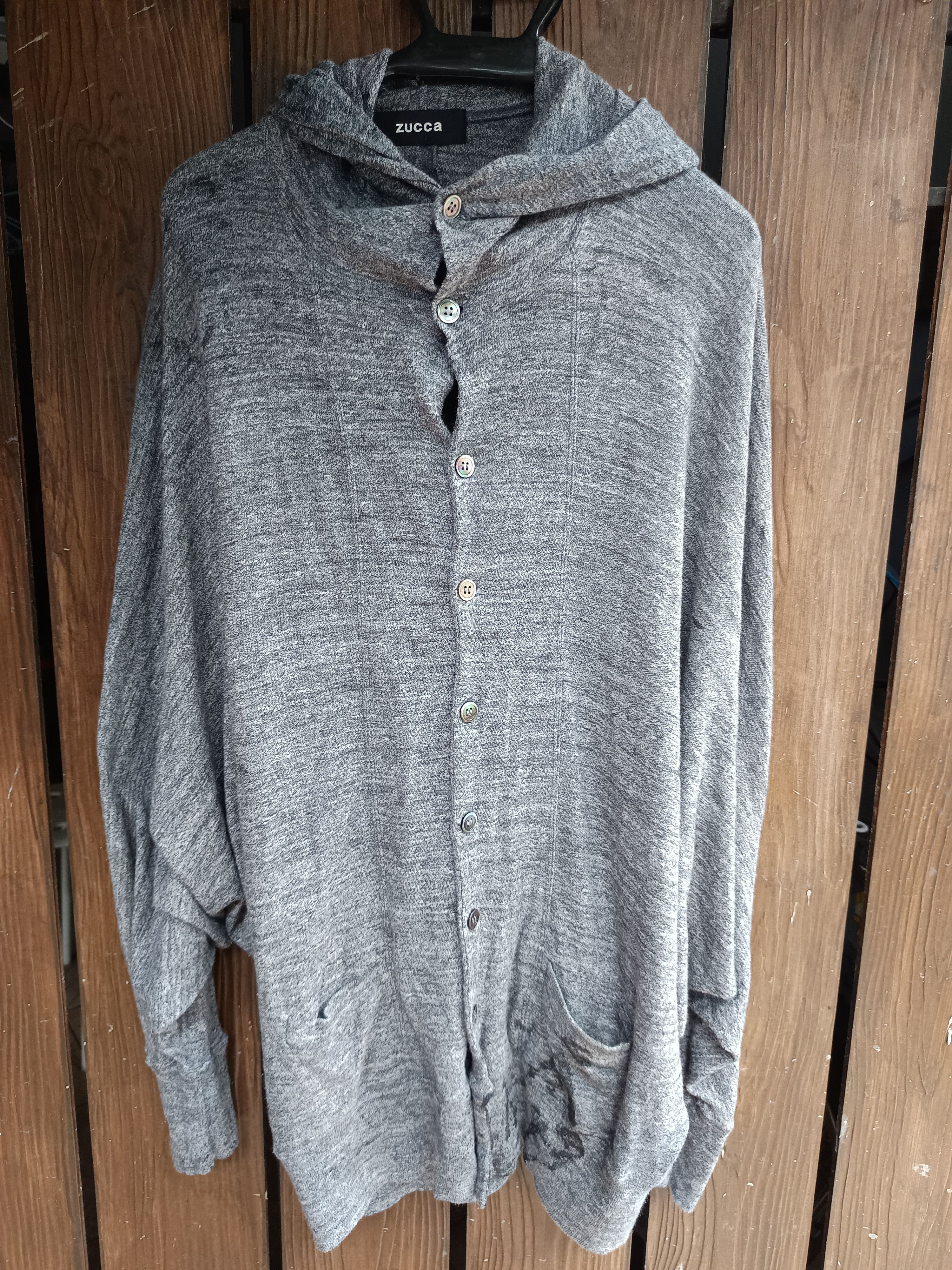 Issey Miyake × Japanese Brand × Zucca Vintage baggy cardigan Size US M / EU 48-50 / 2 - 1 Thumbnail