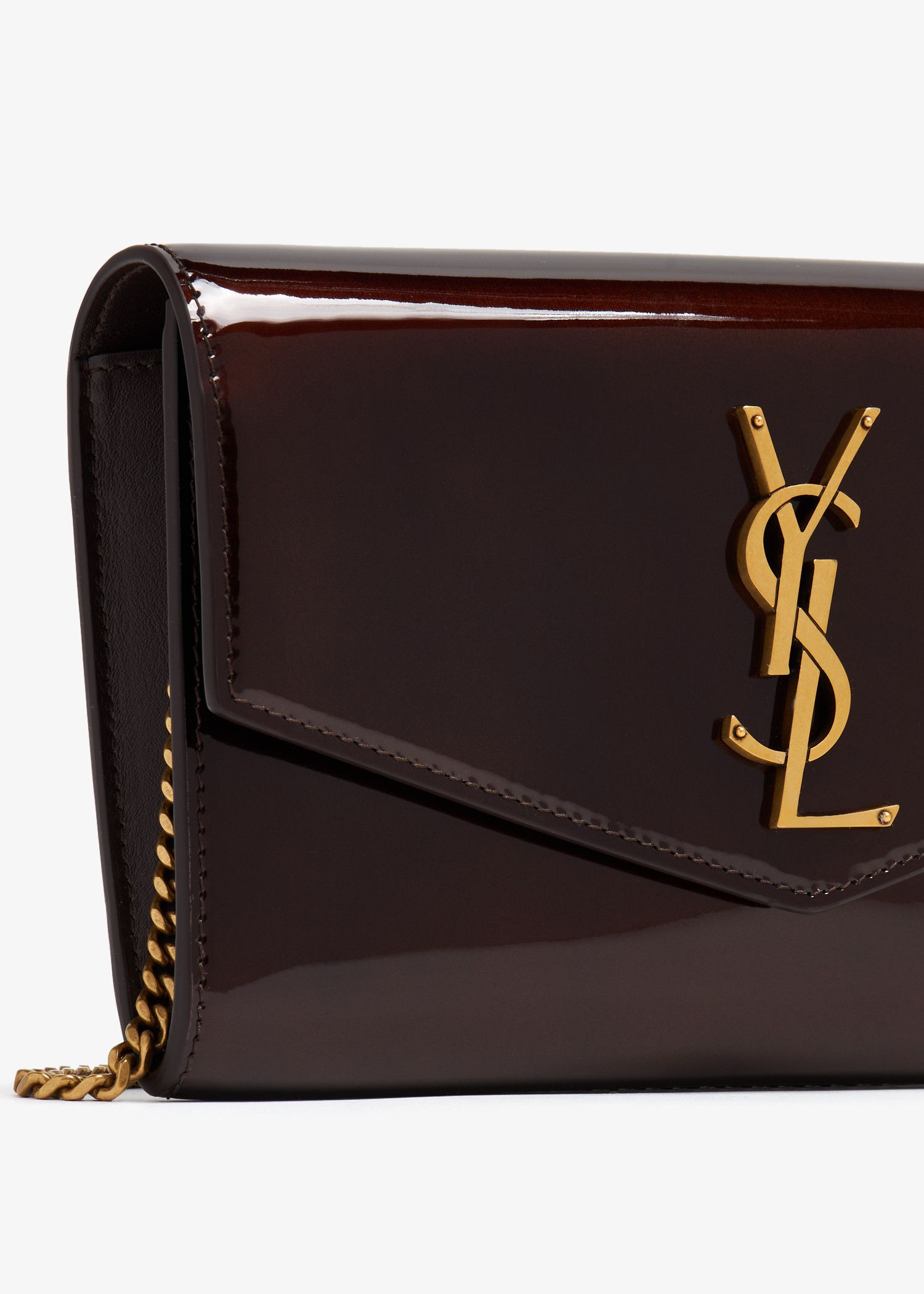 Saint Laurent Paris o1b1hav110724 Size: OS / Uptown Chain Wallet in Brown Size ONE SIZE - 2 Thumbnail