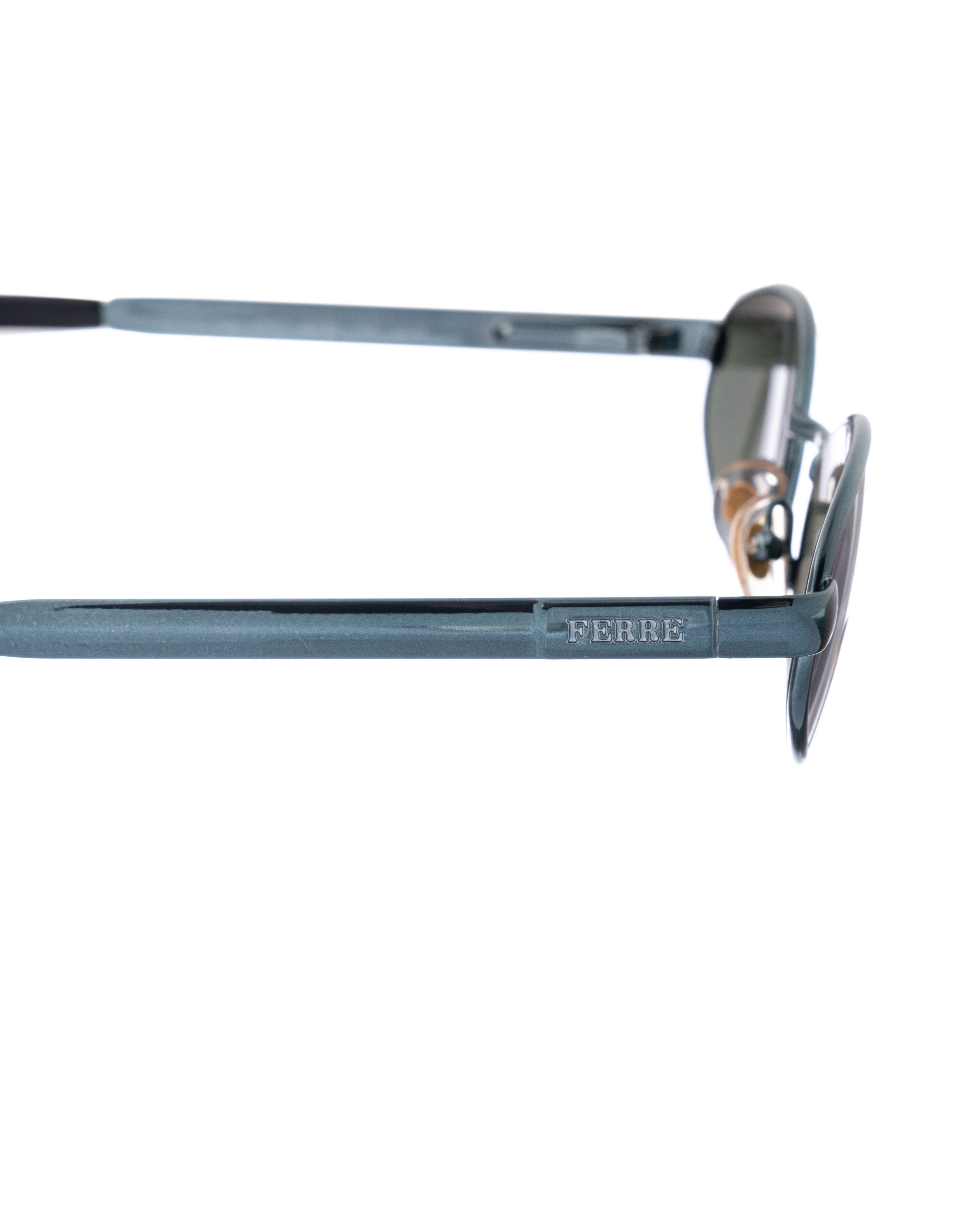 Gianfranco Ferre Gianfranco Ferre 00s Classic Black Dark Oval Sunglasses Size ONE SIZE - 2 Thumbnail