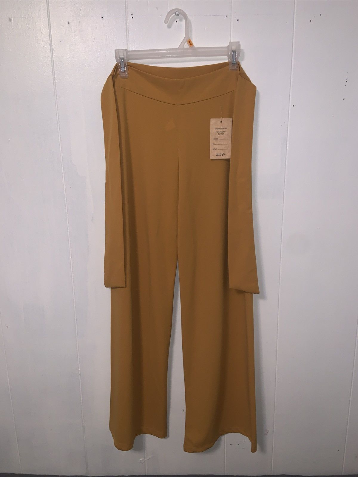 Other Woman’s - Wide Leg Mustard Yellow Dressy Pants - Size Large Size 29" - 4 Thumbnail