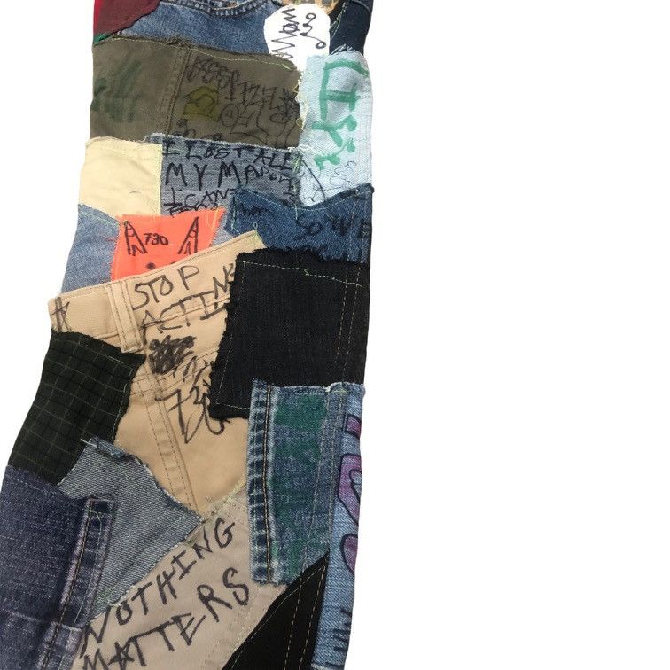 Asspizza Ass Pizza Patchwork Jeans Size US 30 / EU 46 - 6 Thumbnail