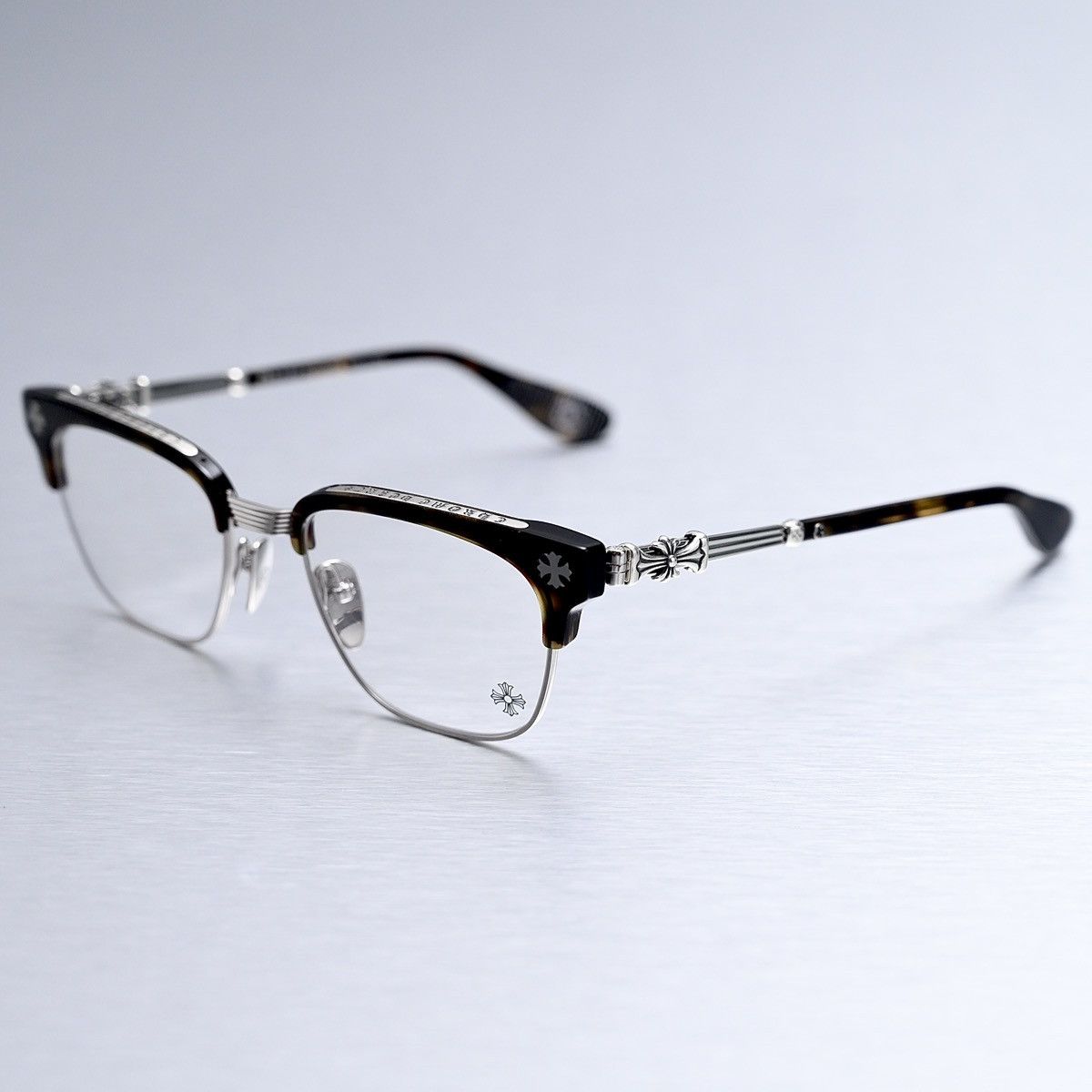 Chrome Hearts CHROME HEARTS BONENNOISSEUR II DTT SHINY SILVER GLASSES Size ONE SIZE - 2 Thumbnail