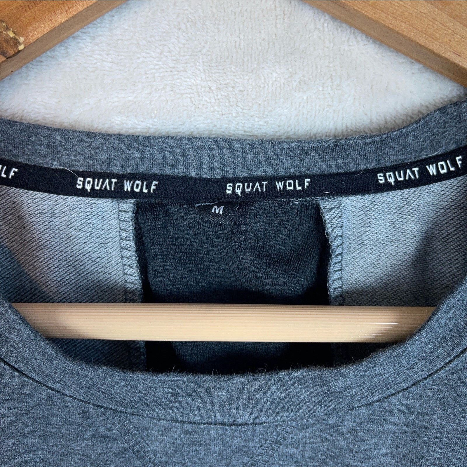Other Squat Wolf Statement Shoulder Drop Muscle Tank Melange Gray Size US M / EU 48-50 / 2 - 3 Thumbnail