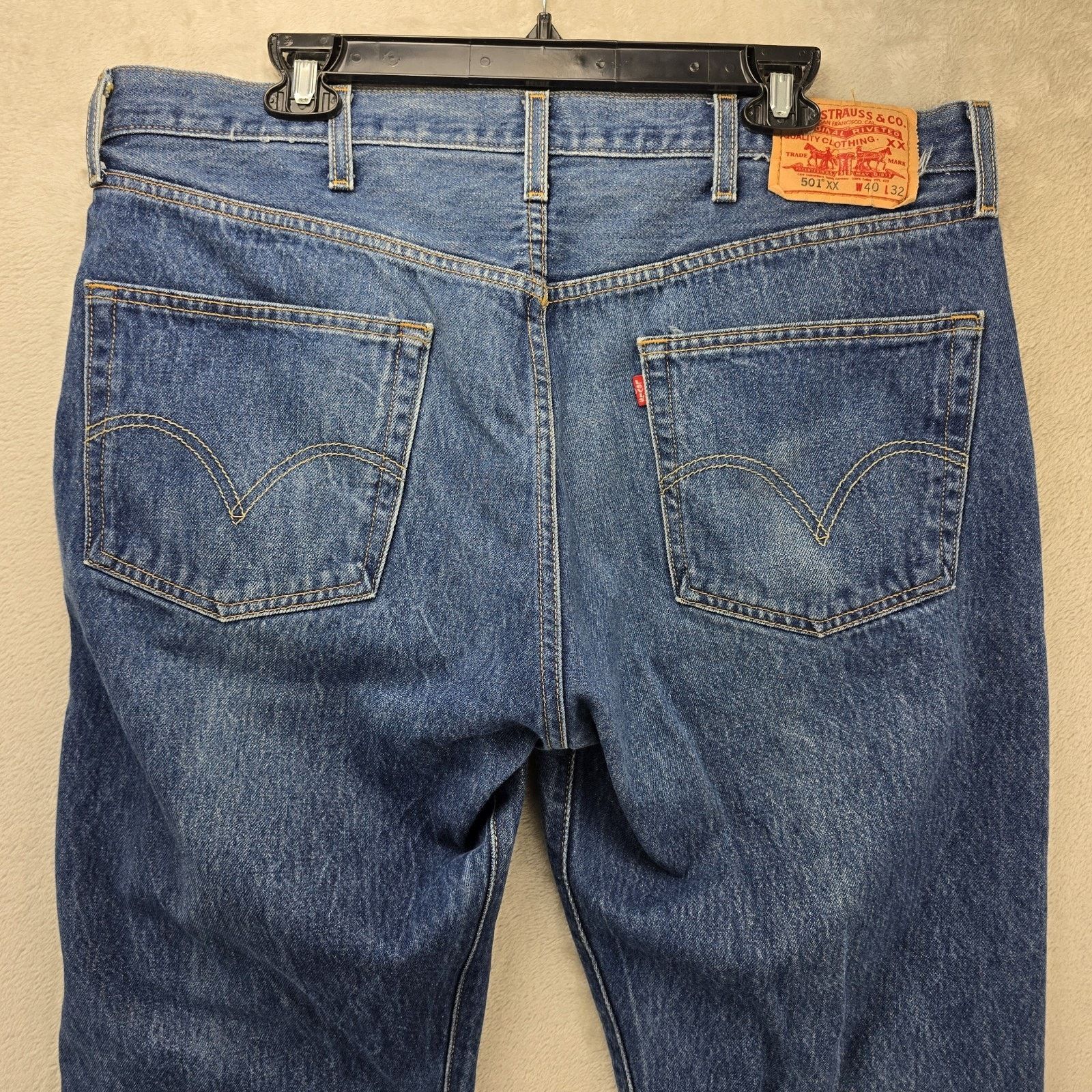 Levi's Vintage Levis Jeans Mens 40x32 (Fits 38x28) Denim 501 Y2K Size US 38 / EU 54 - 9 Thumbnail