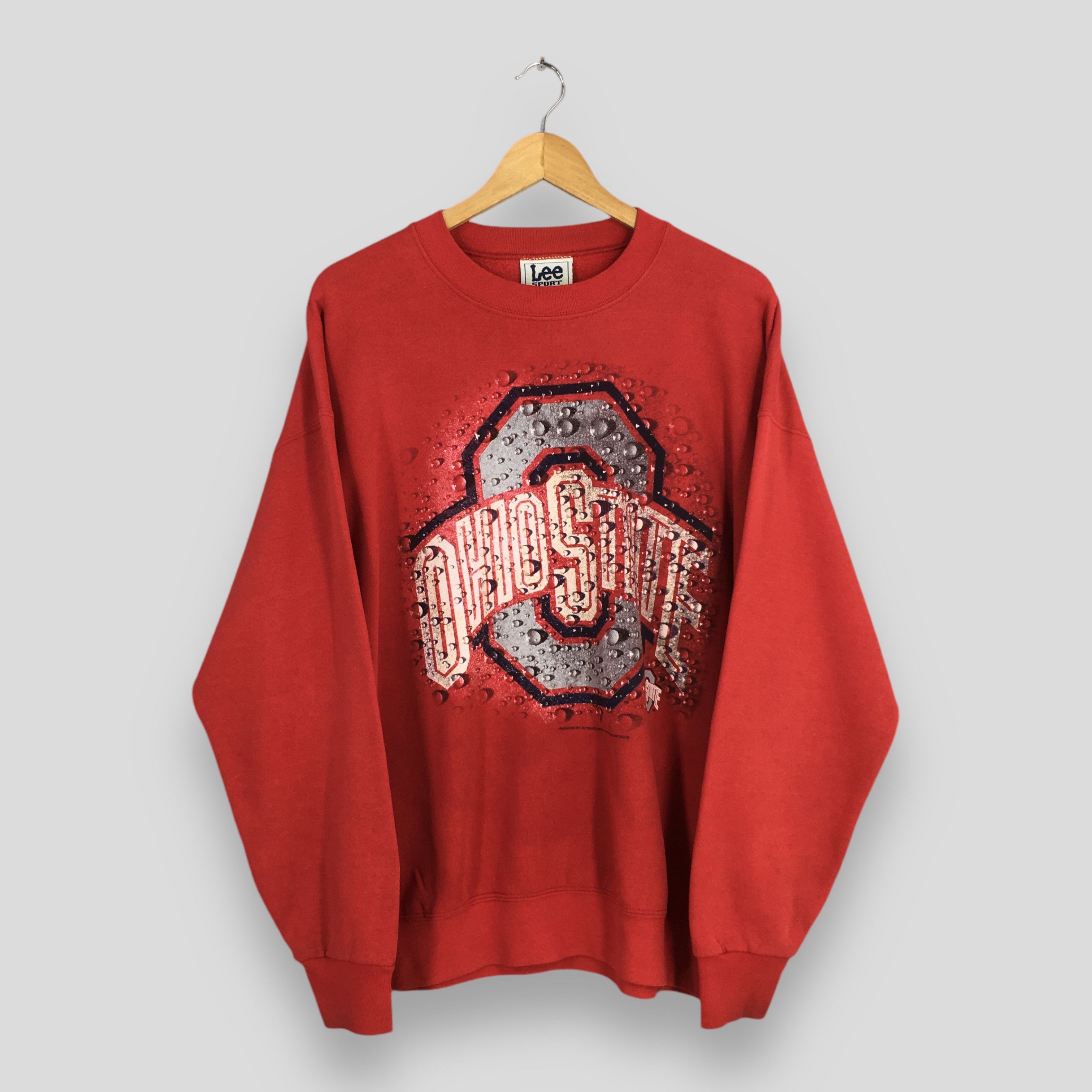 Lee × NCAA Vintage Ohio State Buckeyes Red Sweatshirt XLarge Size US XL / EU 56 / 4 - 1 Thumbnail