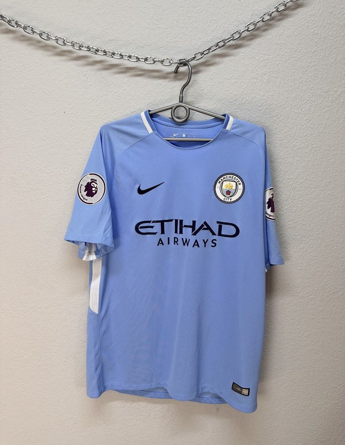 Vintage Nike Vintage Manchester City Sterling 2017 Suits Blockcore Size US L / EU 52-54 / 3 - 5 Thumbnail