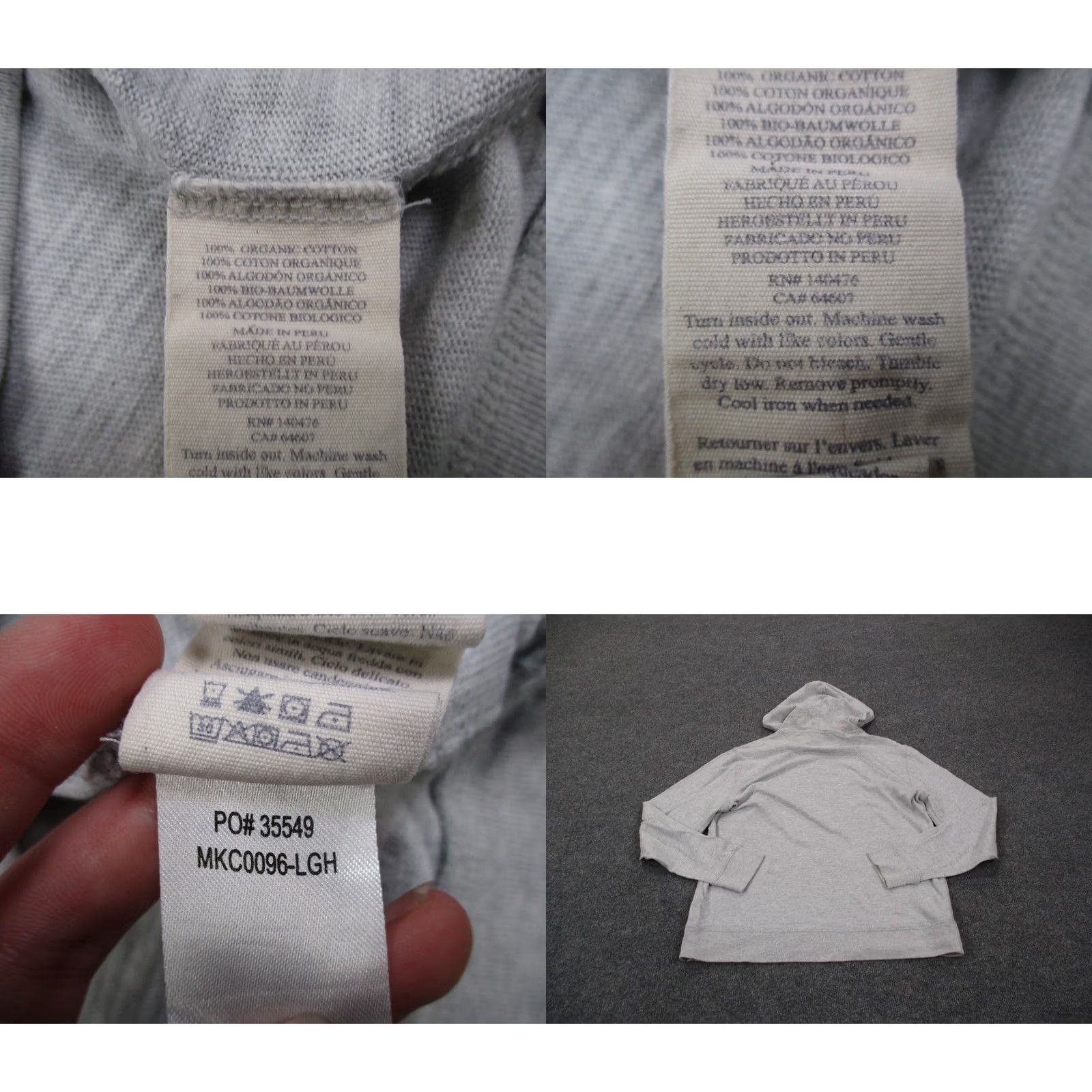 Faherty Faherty Hoodie Women M Gray Pullover Logo Hooded Cotton Sweatshirt Casual Size M / US 6-8 / IT 42-44 - 8 Thumbnail