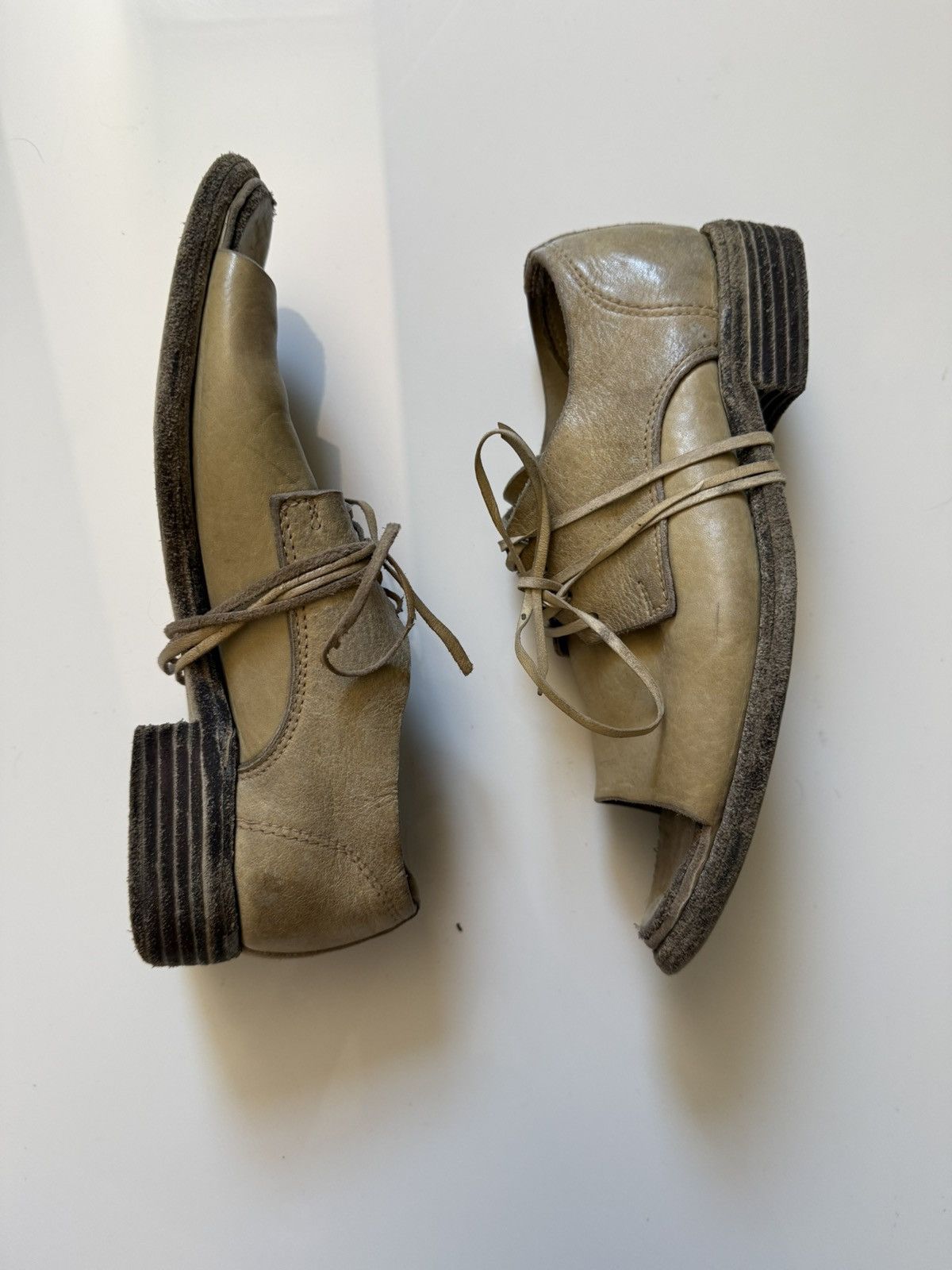Guidi Open-Toe oxfords with wrap laces Size US 6 / IT 36 - 4 Thumbnail