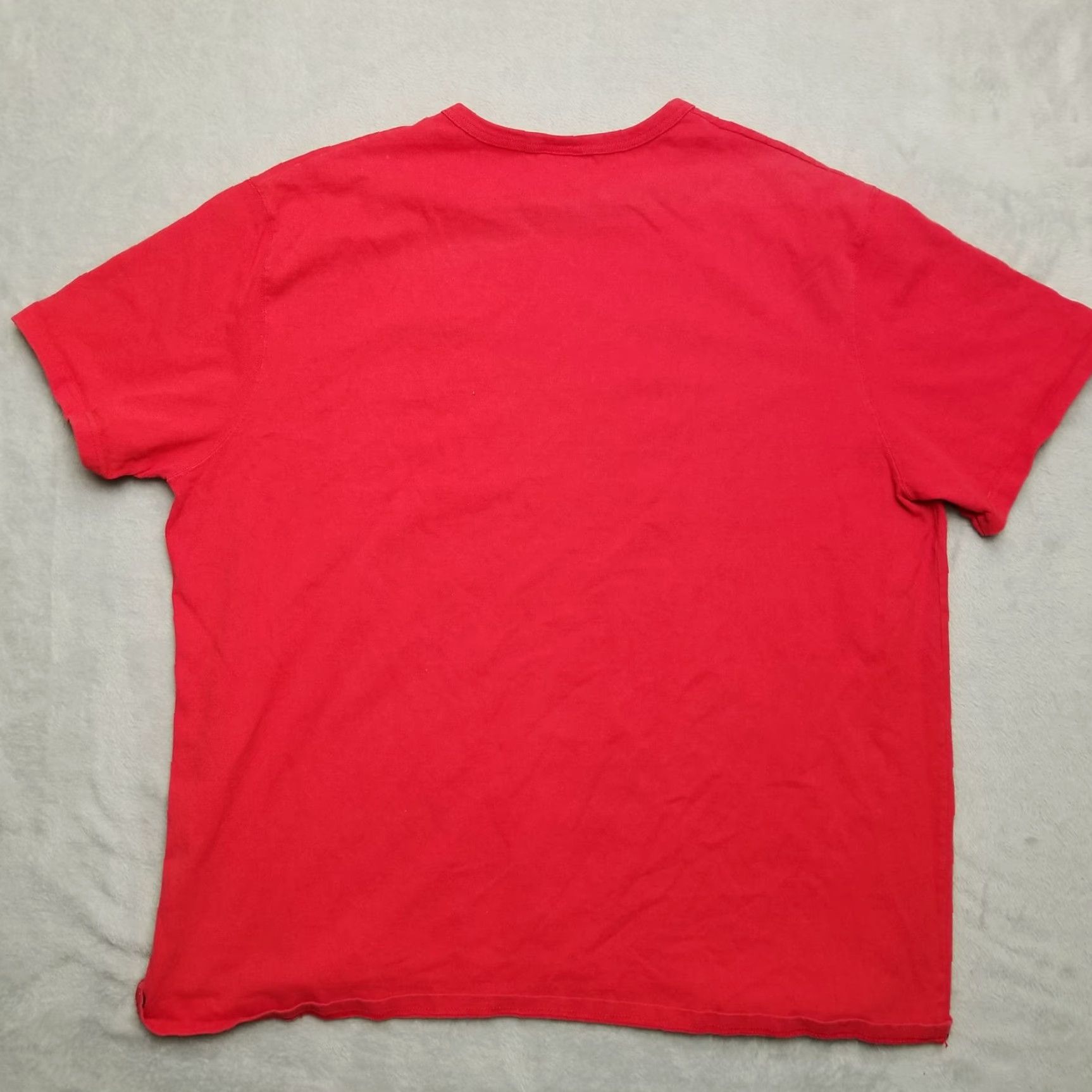 Champion Champion Shirt Mens XXXL Red Short Sleeve Logo Crew Neck 100% Cotton Casual Size US XXL / EU 58 / 5 - 3 Thumbnail