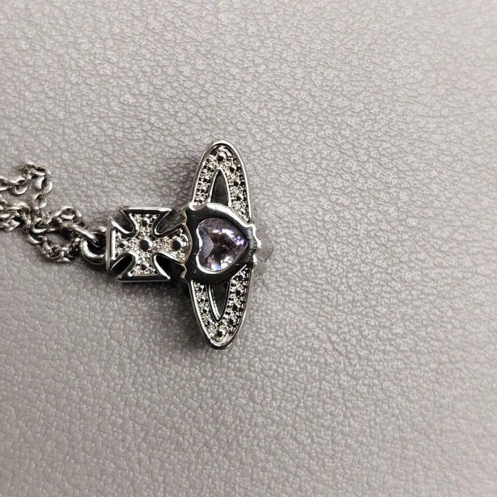 Vivienne Westwood Vivienne Westwood Ariella Pendant Necklace in Pink -2507 Size ONE SIZE - 3 Thumbnail