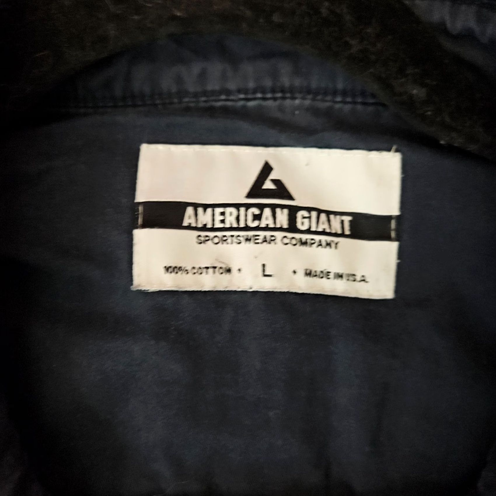Vintage American Giant Shirt Jacket Men L Blue Cotton USA Made Buttoned Workwear Jacket Size US L / EU 52-54 / 3 - 5 Thumbnail