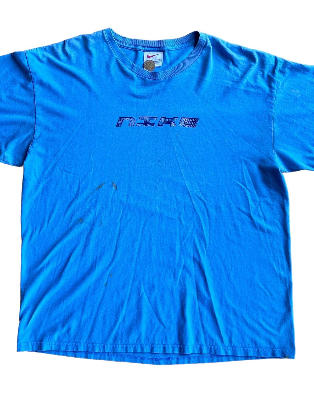 Nike × Vintage 1990s Nike Spiral Tee Size US XL / EU 56 / 4 - 5 Thumbnail