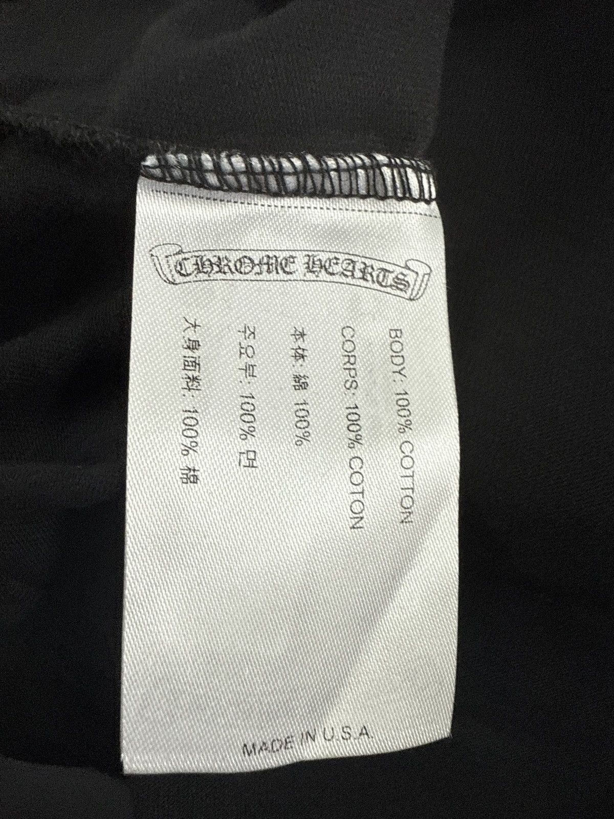 Chrome Hearts CHROME HEARTS 1988 LONG SLEEVE T SHIRT BLACK BLUE Size US XL / EU 56 / 4 - 9 Thumbnail