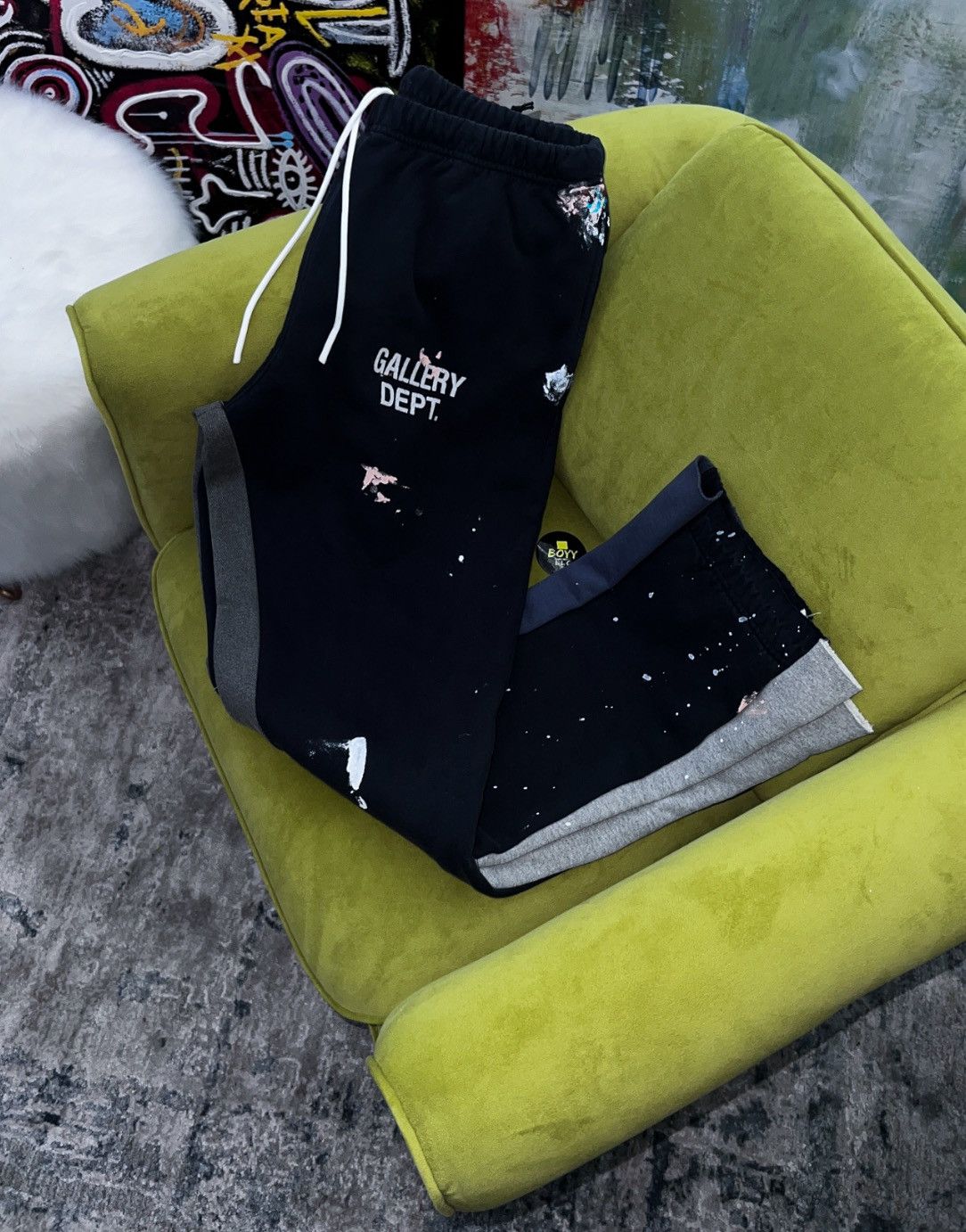 Gallery Dept. Gallery dept flare paint splatter sweatpants SZ MEDIUM Size US 32 / EU 48 - 1 Thumbnail