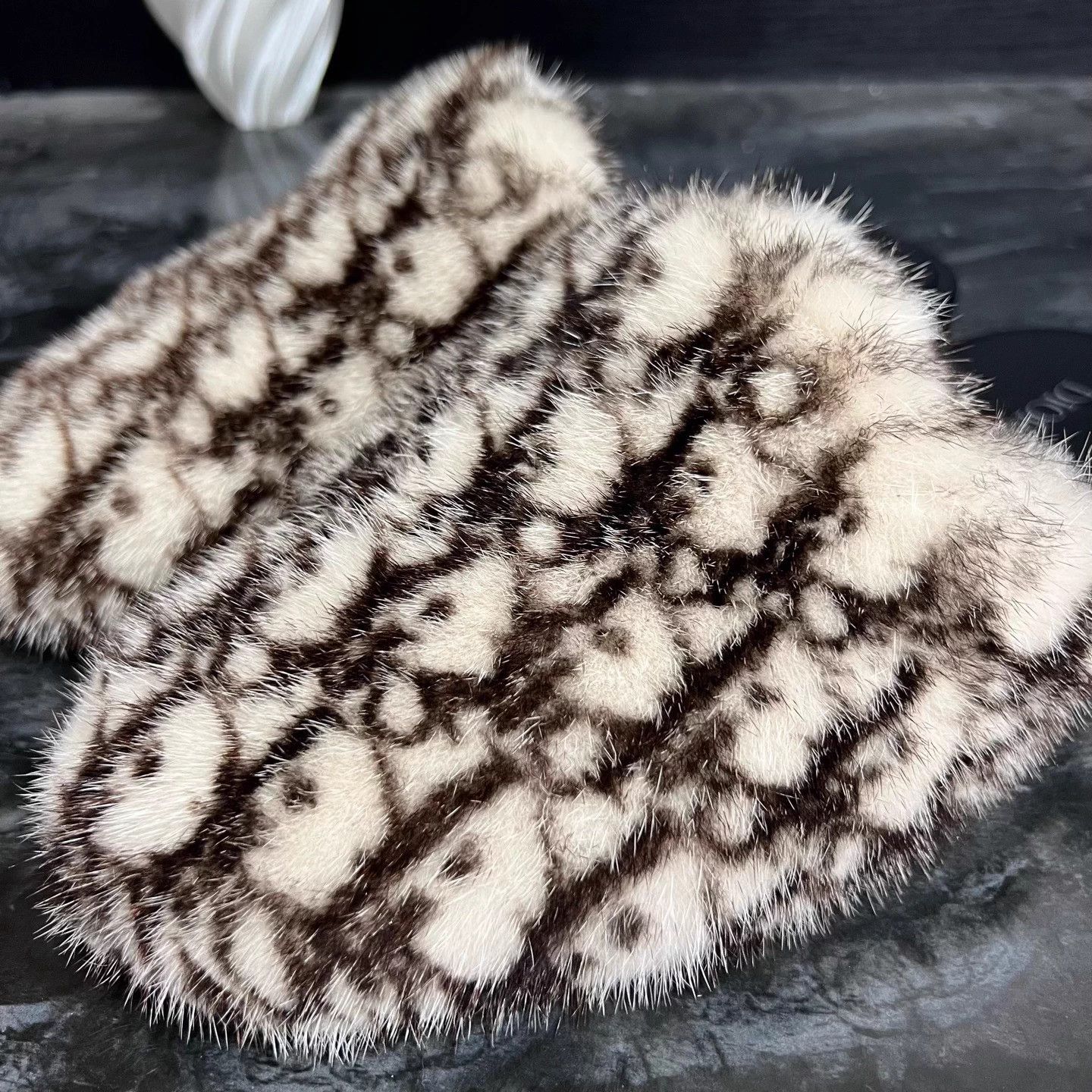Dior Dior 41 all over print mink slides 98 New 2888 Size US 8 / EU 41 - 5 Thumbnail