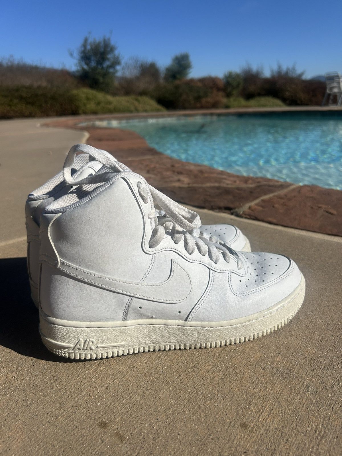 white af1 high tops