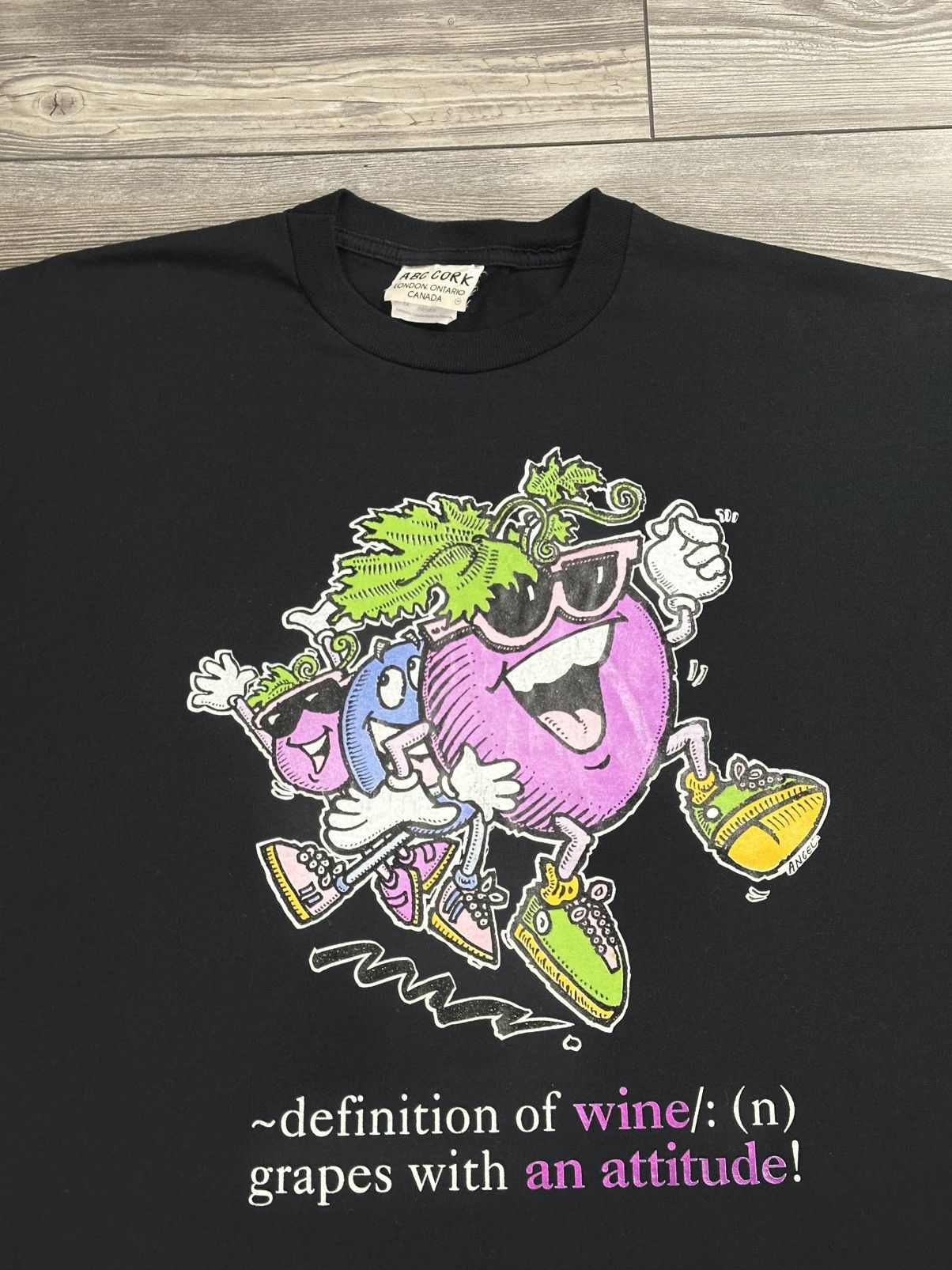 Vintage Vintage “Definition Of Wine Grapes With An Attitude” T Shirt Size US M / EU 48-50 / 2 - 2 Thumbnail