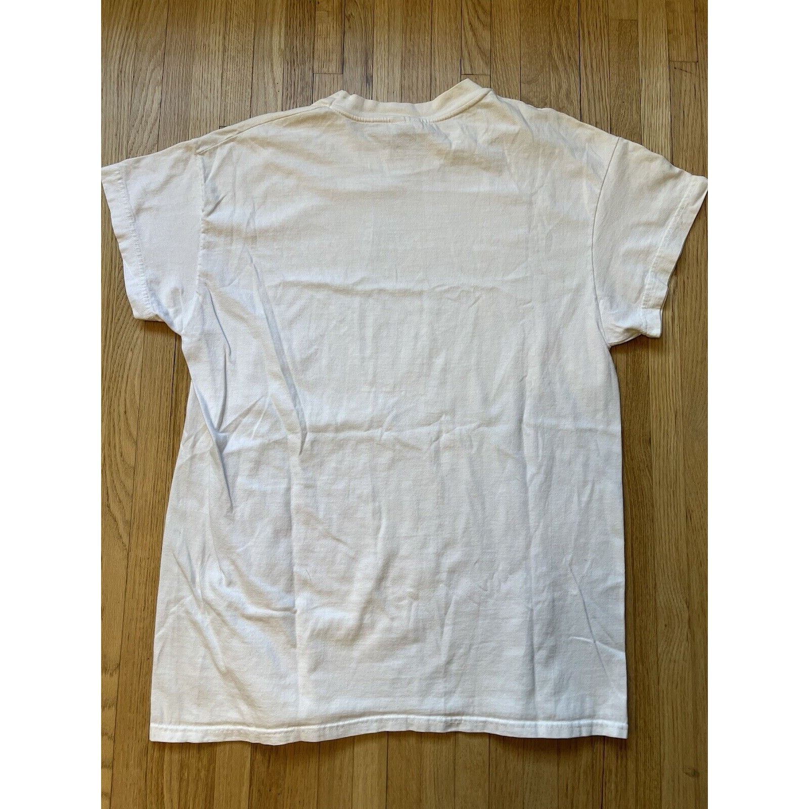 Hanes Vintage 1995 Tennis Shirt Womens Large White Made In USA Size L / US 10 / IT 46 - 3 Thumbnail