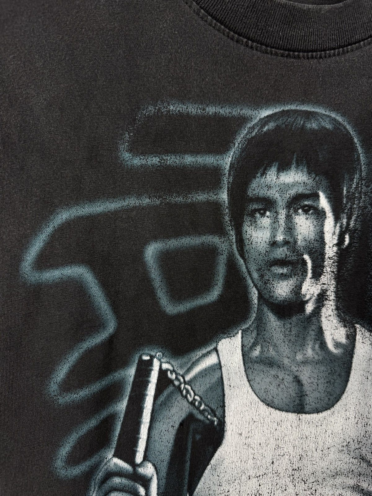 Vintage Vintage Bruce Lee Nunchaku The Dragon Tee Size XL Size US XL / EU 56 / 4 - 7 Thumbnail