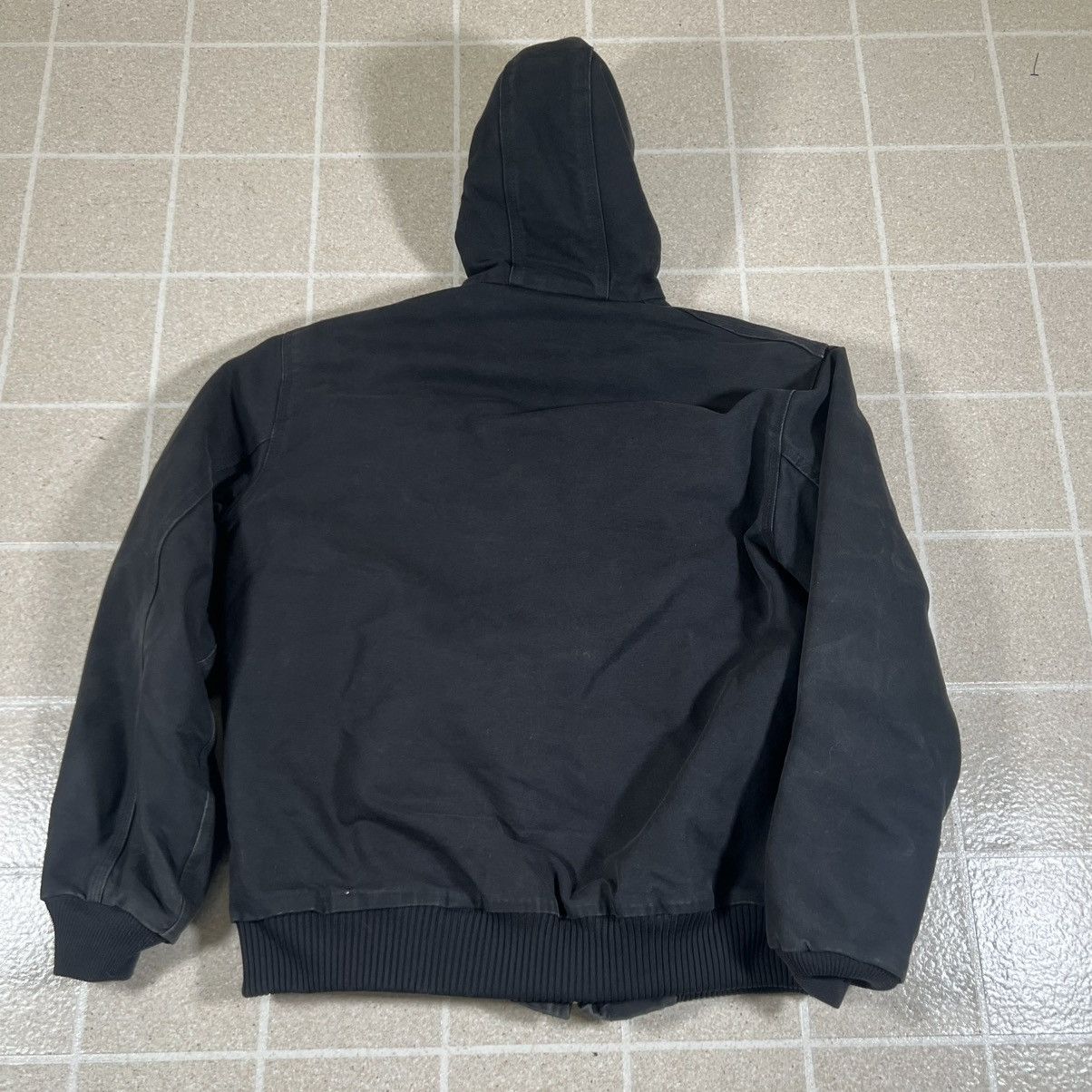 Carhartt Carhartt Black Quilt Lined Active Hooded Zip Jacket Canvas M Size US M / EU 48-50 / 2 - 3 Thumbnail
