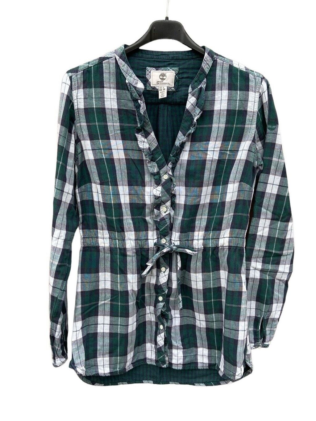 Timberland Shirt Long Sleeved Checked Button Up Size Euro 38 USA 6 Size M / US 6-8 / IT 42-44 - 2 Thumbnail