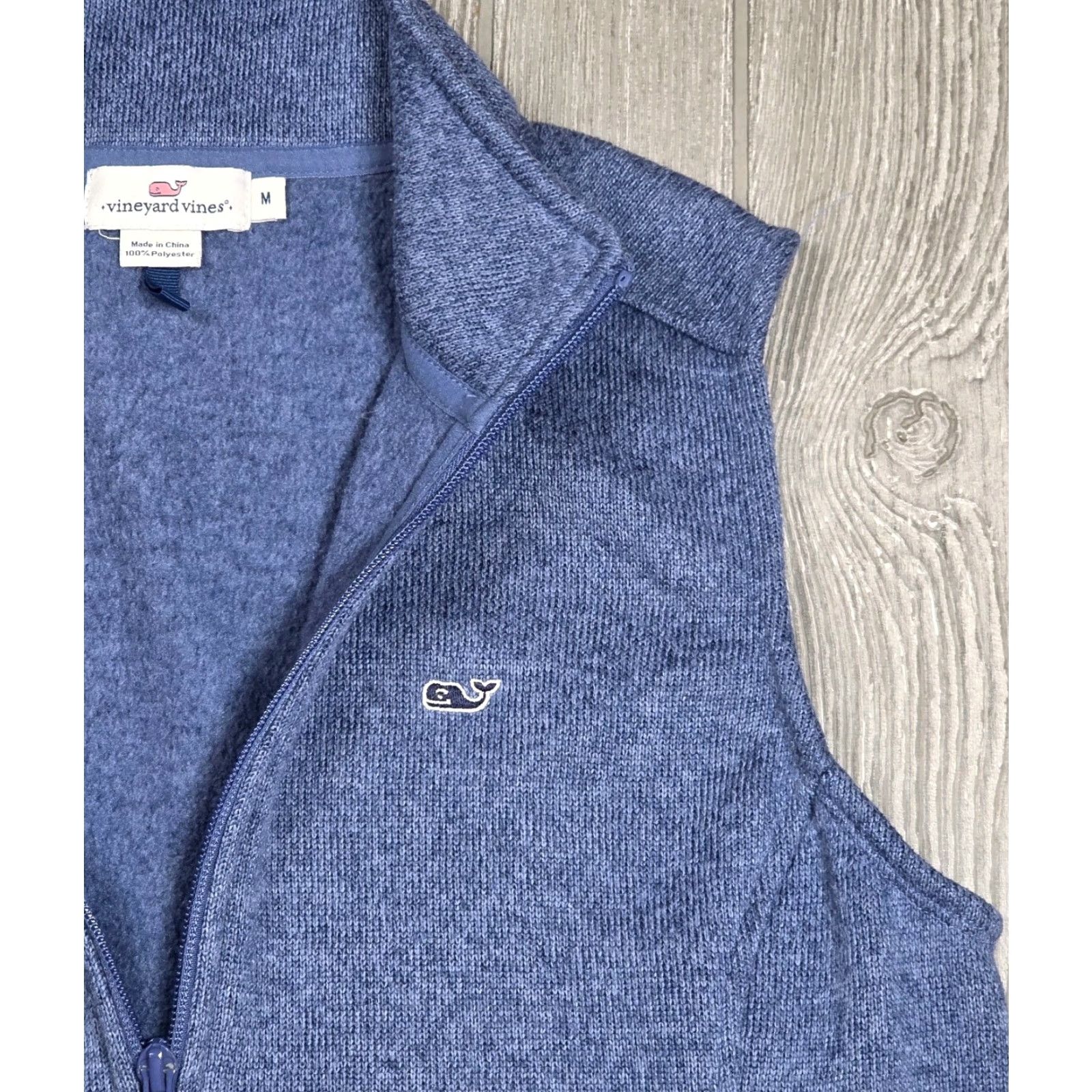 Vineyard Vines Vineyard Vines Vest Women's Medium Blue Fleece Full Zip Outdoor Casual Preppy Vest Size M / US 6-8 / IT 42-44 - 6 Thumbnail