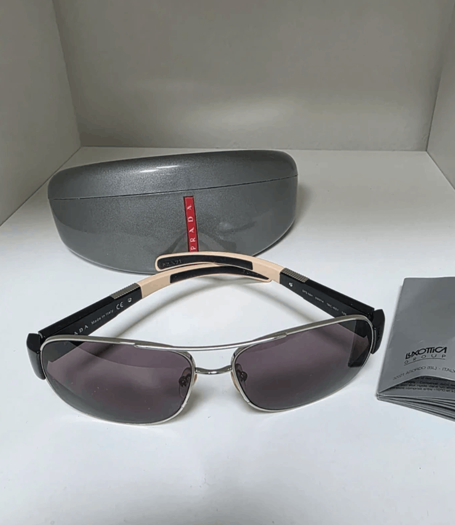 PRADA Sunglasses Flame Star Sport Symbol Wrap Shield Mask