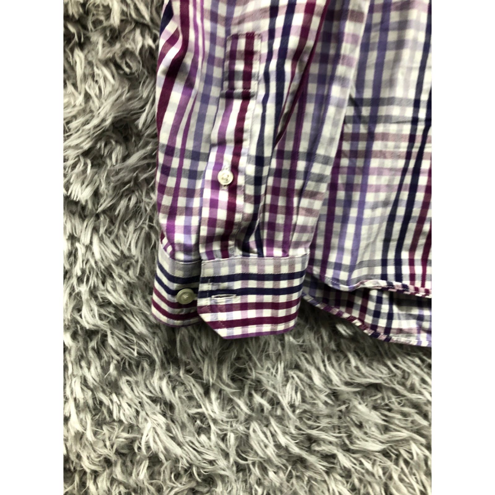 Liz Claiborne Claiborne Shirt XL Mens Multicolor Long Sleeve Spread Collar Shirt Size US XL / EU 56 / 4 - 2 Thumbnail