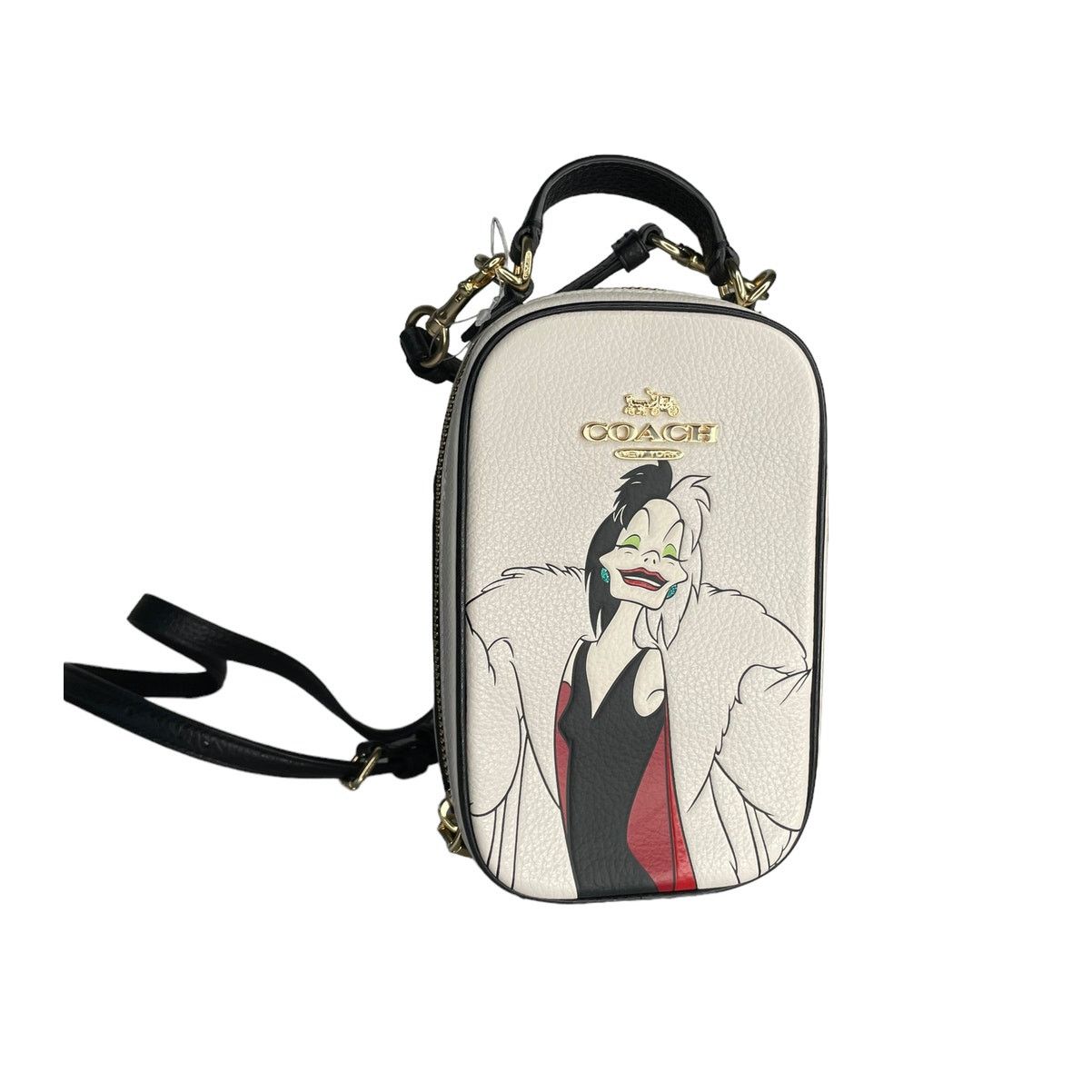 Coach Disney X Coach Eva Phone Crossbody With Cruella Motif