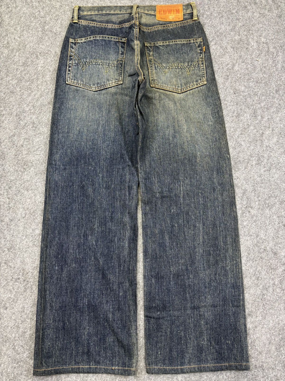 Edwin 💥Rusty Wash Wide💥Vintage Edwin Wide Denim F857 Size US 29 - 14 Thumbnail