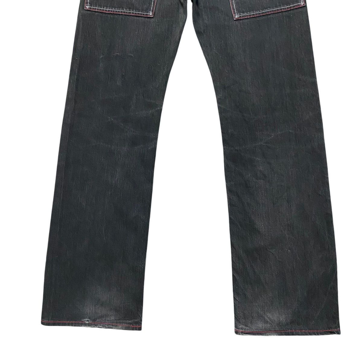 FTC Ftc Black Denim Jeans Red Stitch Size US 34 / EU 50 - 14 Thumbnail