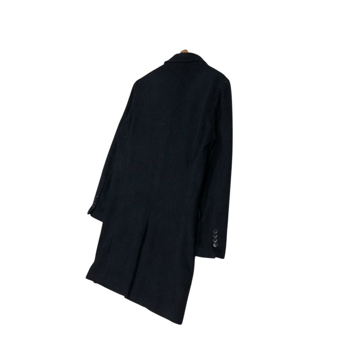 Issey Miyake 🔥RICH BLACK VINTAGE WOOL LONG JACKET SHIPS JET BLUE JAPAN Size US M / EU 48-50 / 2 - 12 Thumbnail