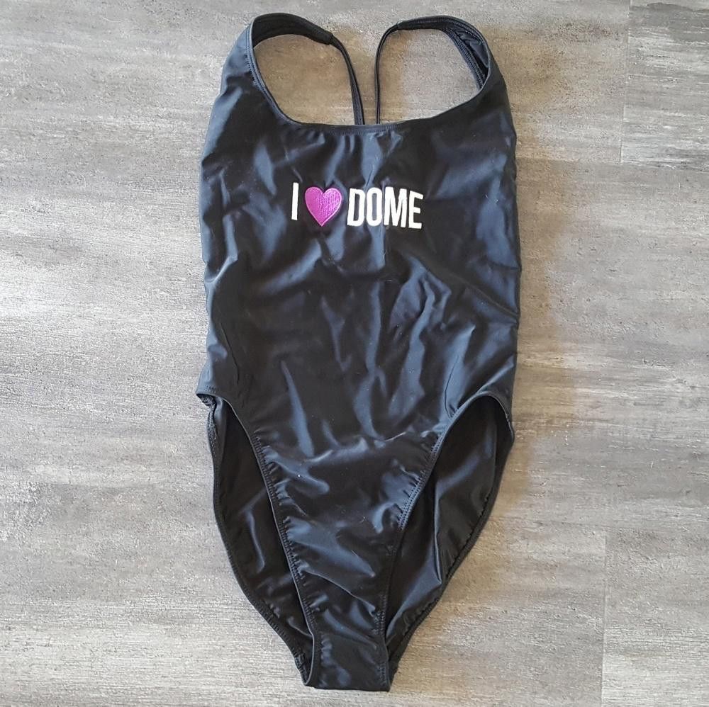 American Apparel Black Marquee I LOVE DOME Monokini Size ONE SIZE - 1 Thumbnail