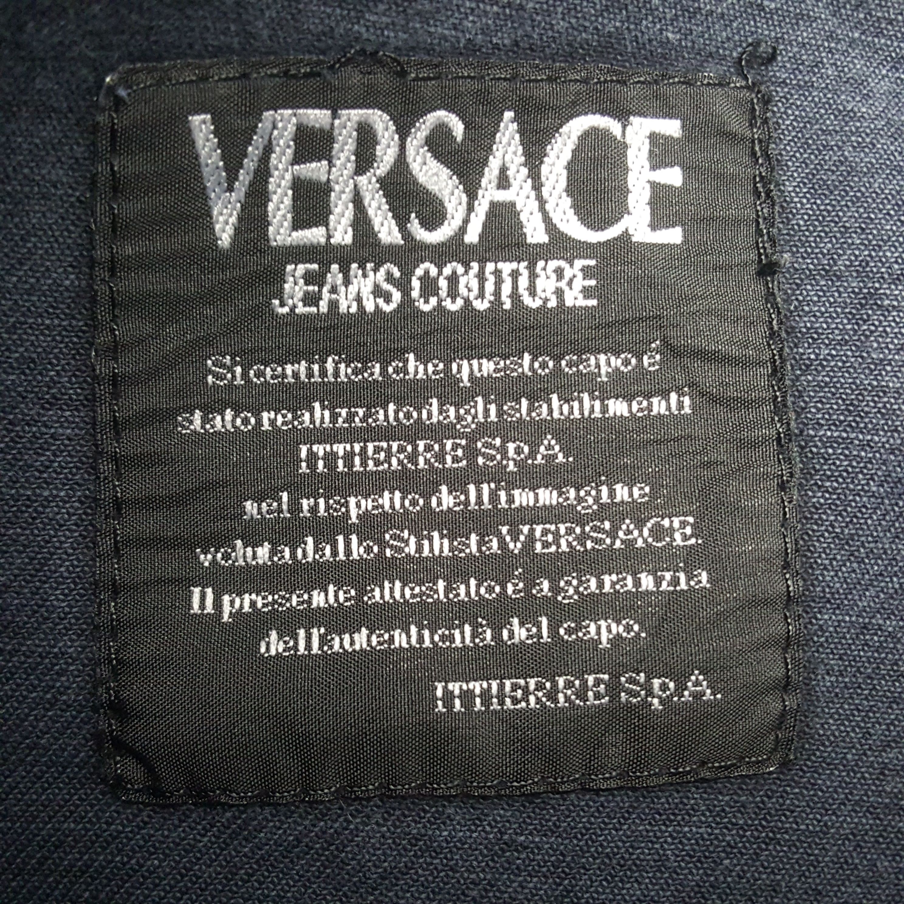 Versace Vintage Versace Jeans Couture Designer Denim Jeans RR22 Size US 36 / EU 52 - 9 Thumbnail
