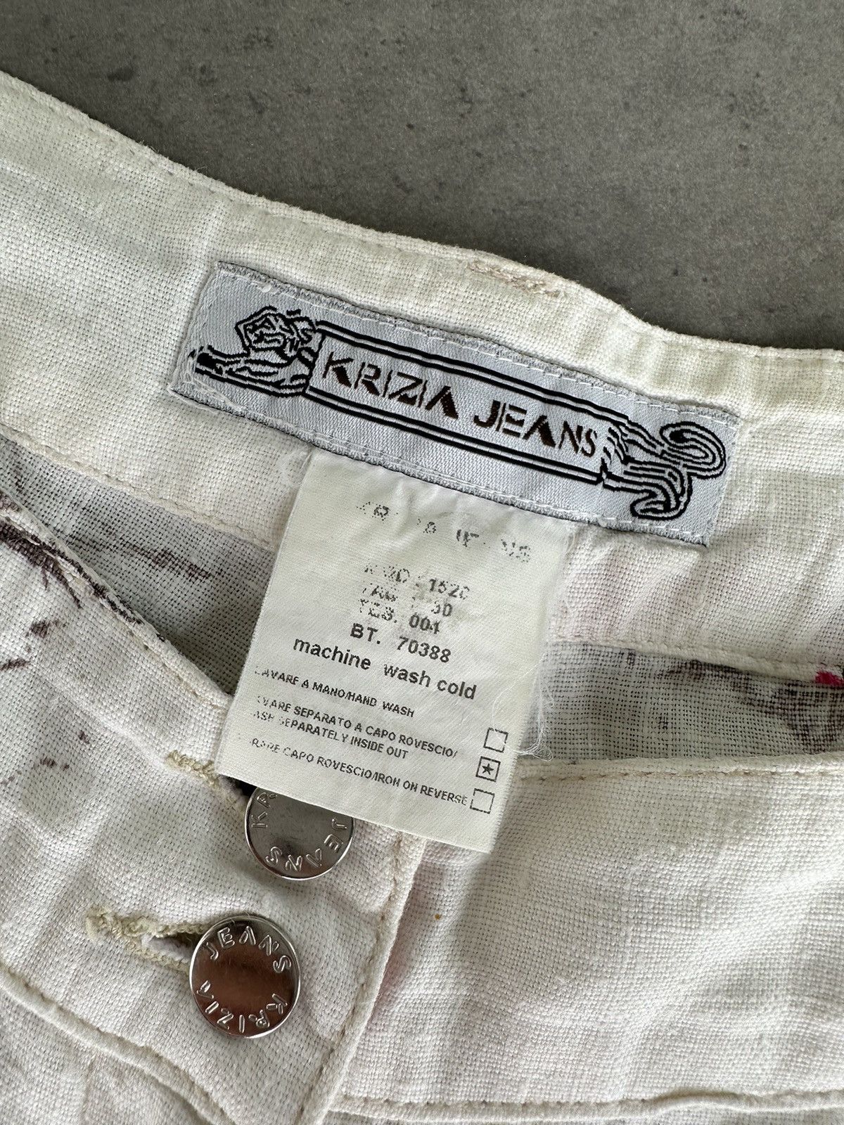 Krizia Uomo Krizia Jeans Multicolor Linen Pants Size US 34 / EU 50 - 2 Thumbnail