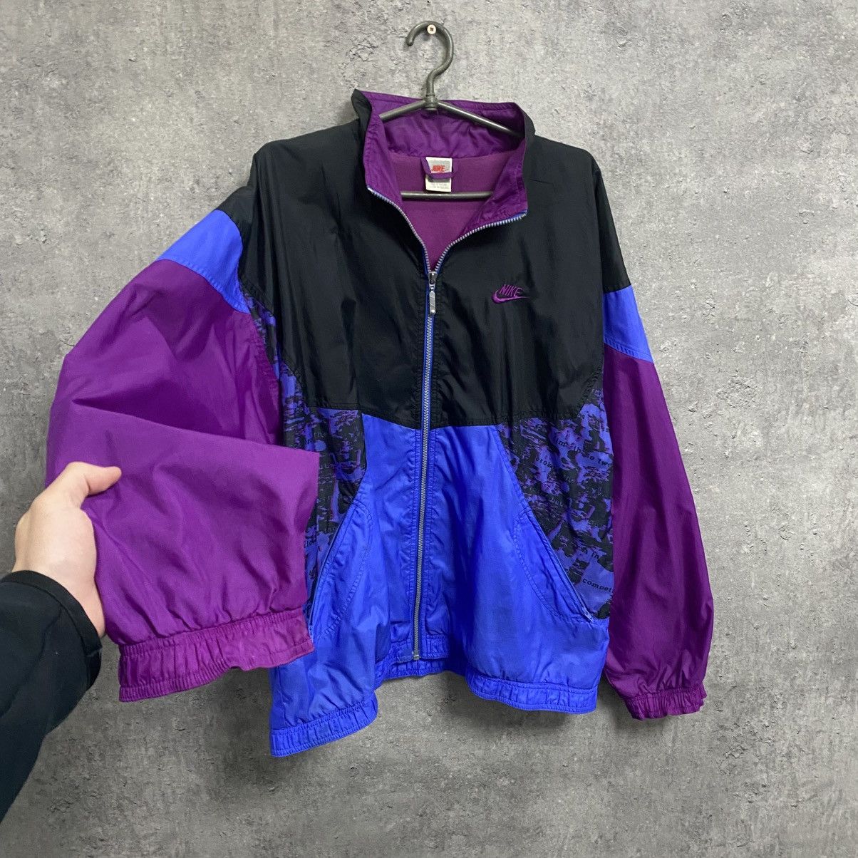 Nike 80’s NIKE RETRO Y2K TRACK JACKET VINTAGE SWOOSH LOGO BOXY Size US L / EU 52-54 / 3 - 2 Thumbnail