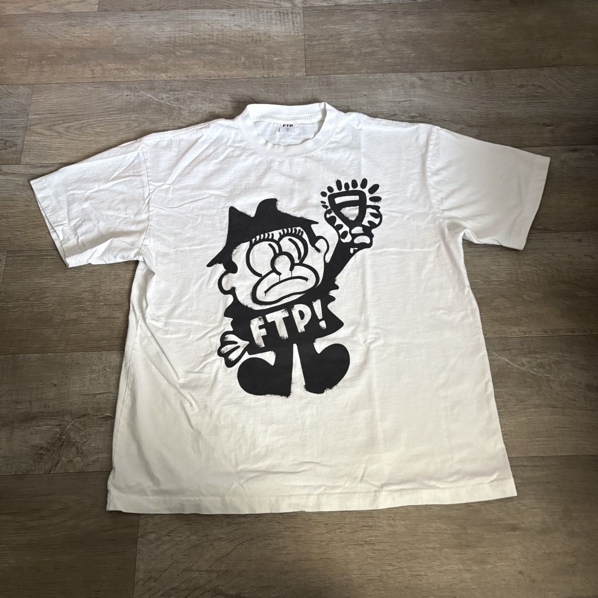 Fuck The Population FTP x Slawn Dog Tee (White, L) | Grailed