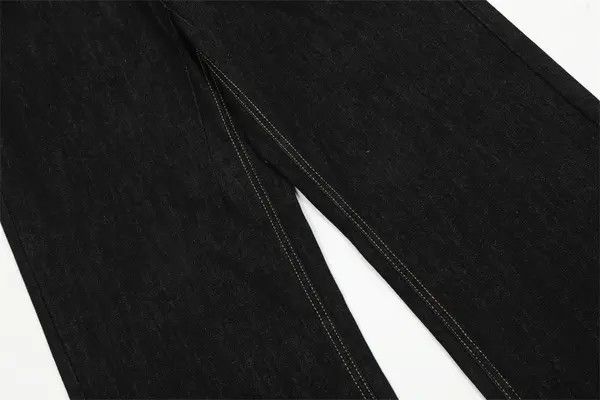 VIBE Trendy men's contrasting stitched loose casual jeans Size US 32 / EU 48 - 4 Thumbnail