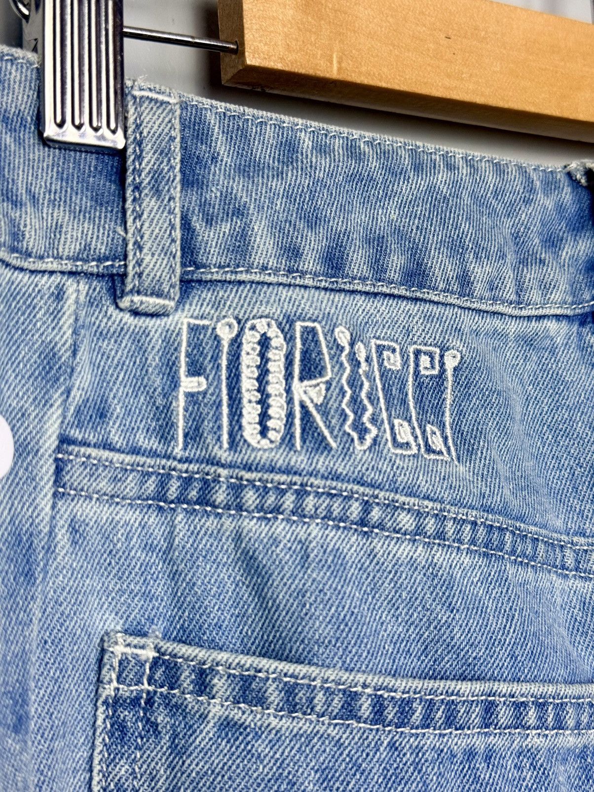 Adidas Adidas x Fiorucci Denim Track Pants Size 27" / US 4 / IT 40 - 11 Thumbnail