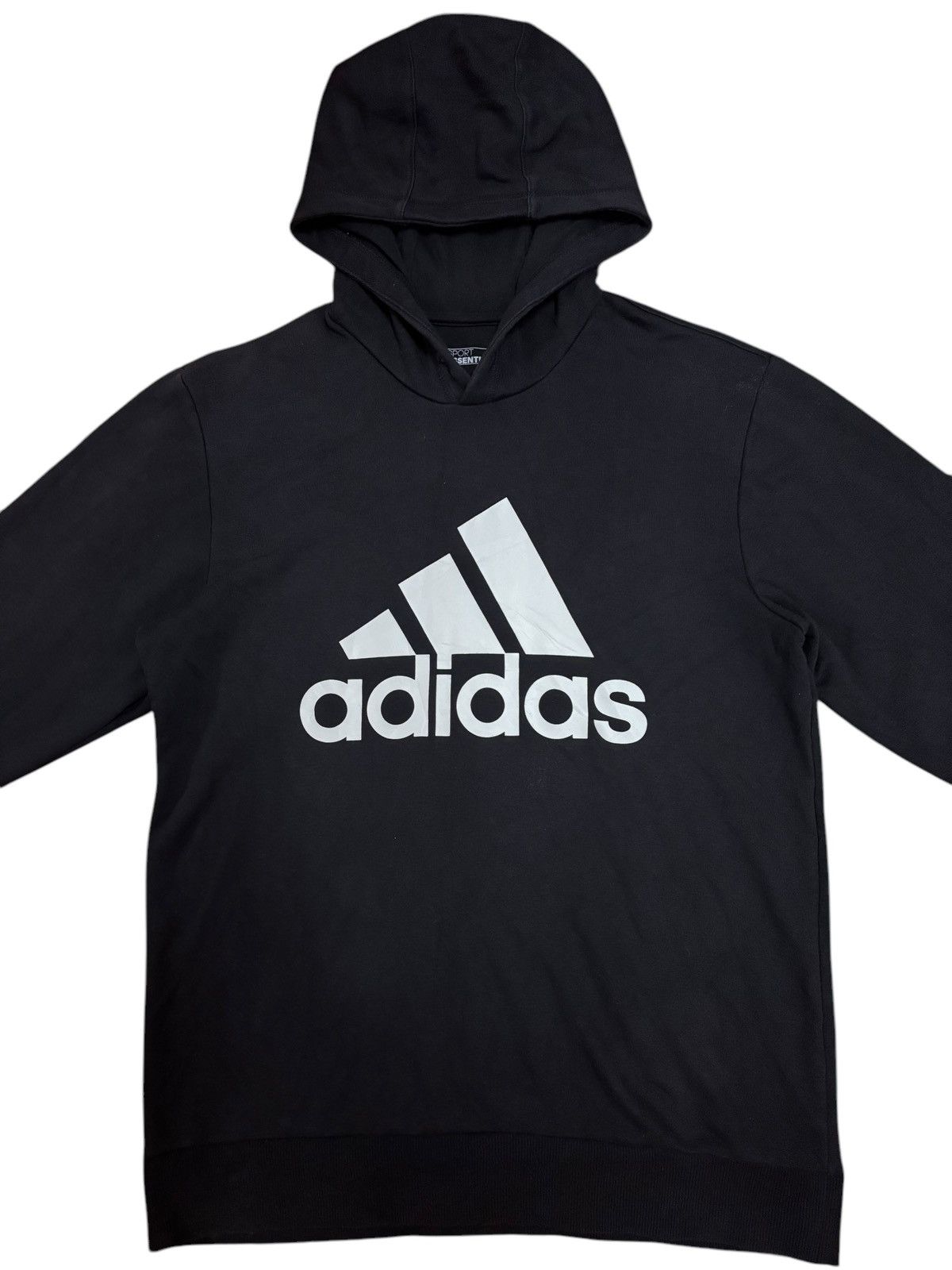 Adidas × Vintage Y2k Vtg Adidas Big Logo Printed Sport Hoodie Size US L / EU 52-54 / 3 - 2 Thumbnail