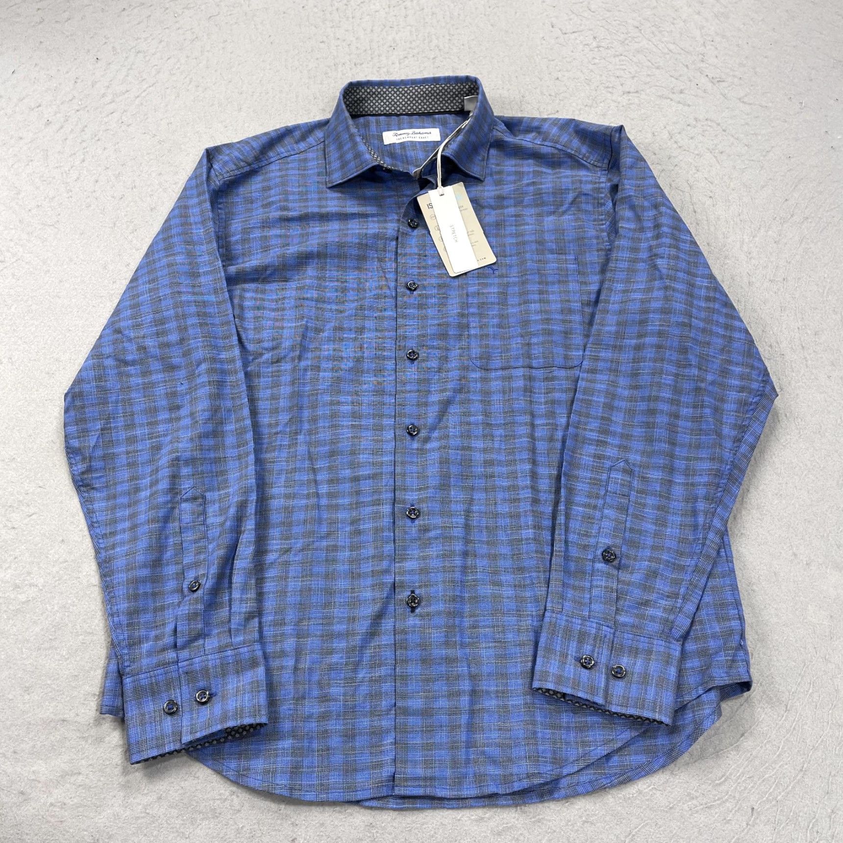 Tommy Bahama **Tommy Bahama Men's Blue Medium Plaid Button-Up Shirt** User: Tommy Bahama Men's Blue Medium Plaid Button-Up Shirt Size US M / EU 48-50 / 2 - 2 Thumbnail